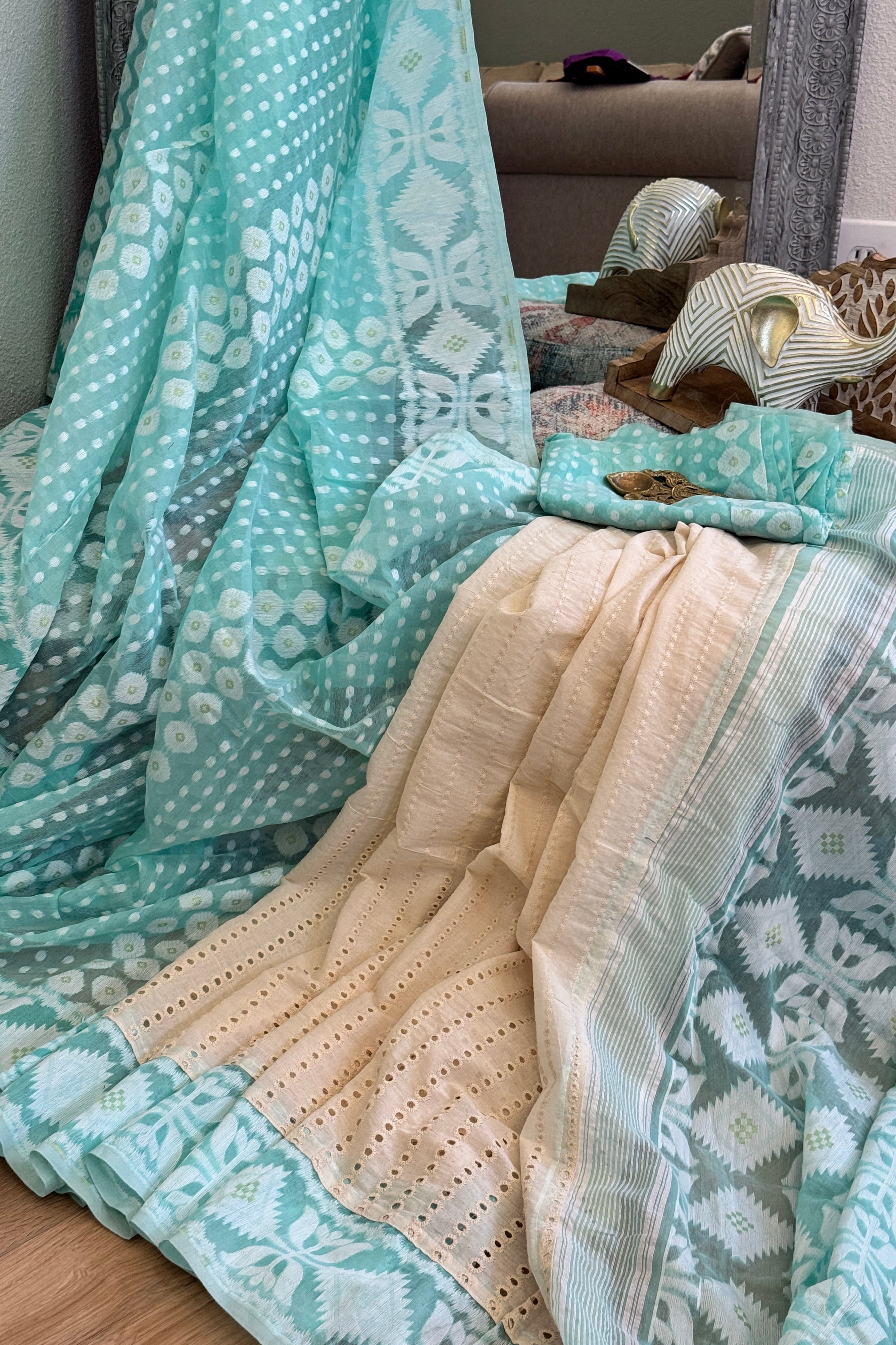 Jamdani Hakoba Cotton Saree