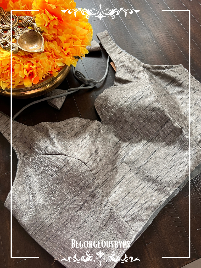 Plain Solid Color Sleeveless blouse color - grey