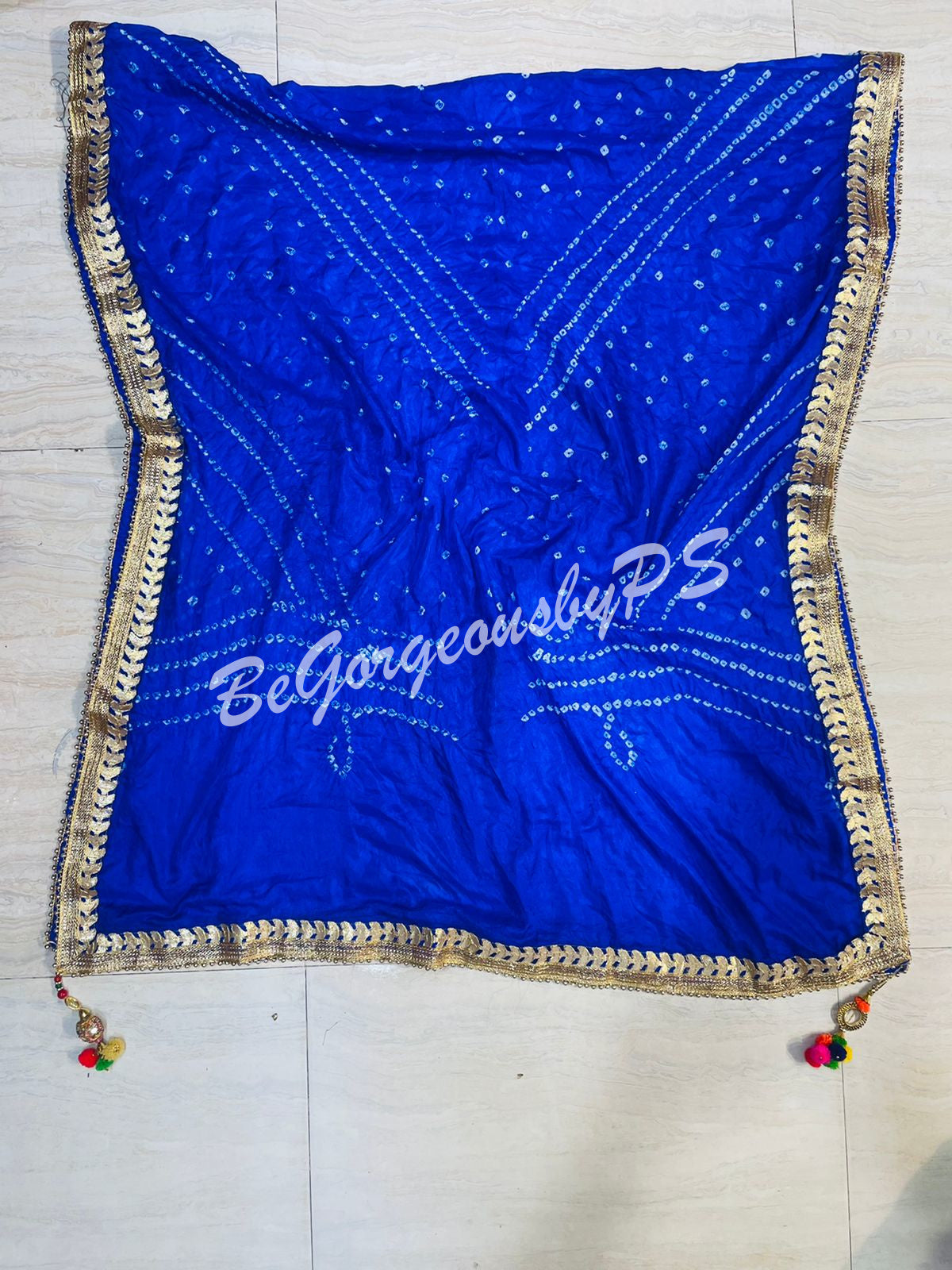 DUPATTA BANDHANI LACE - 24