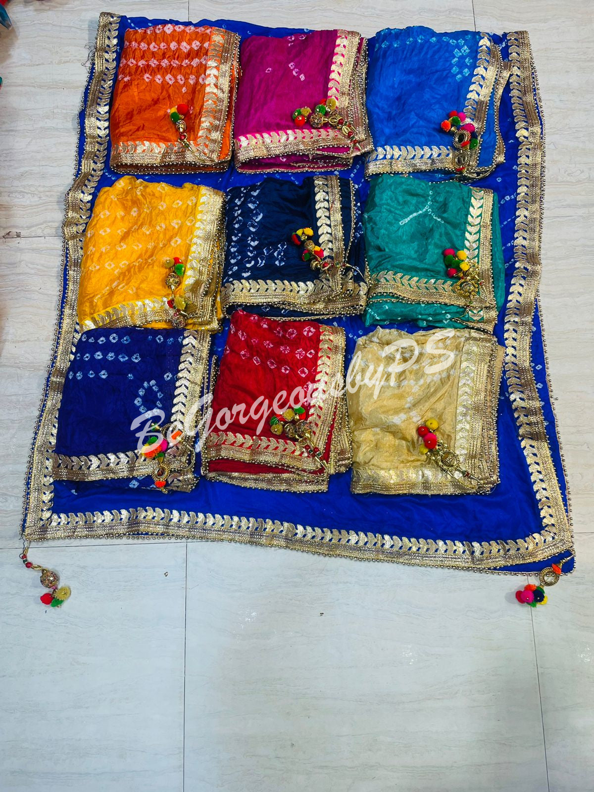 DUPATTA BANDHANI LACE - 24