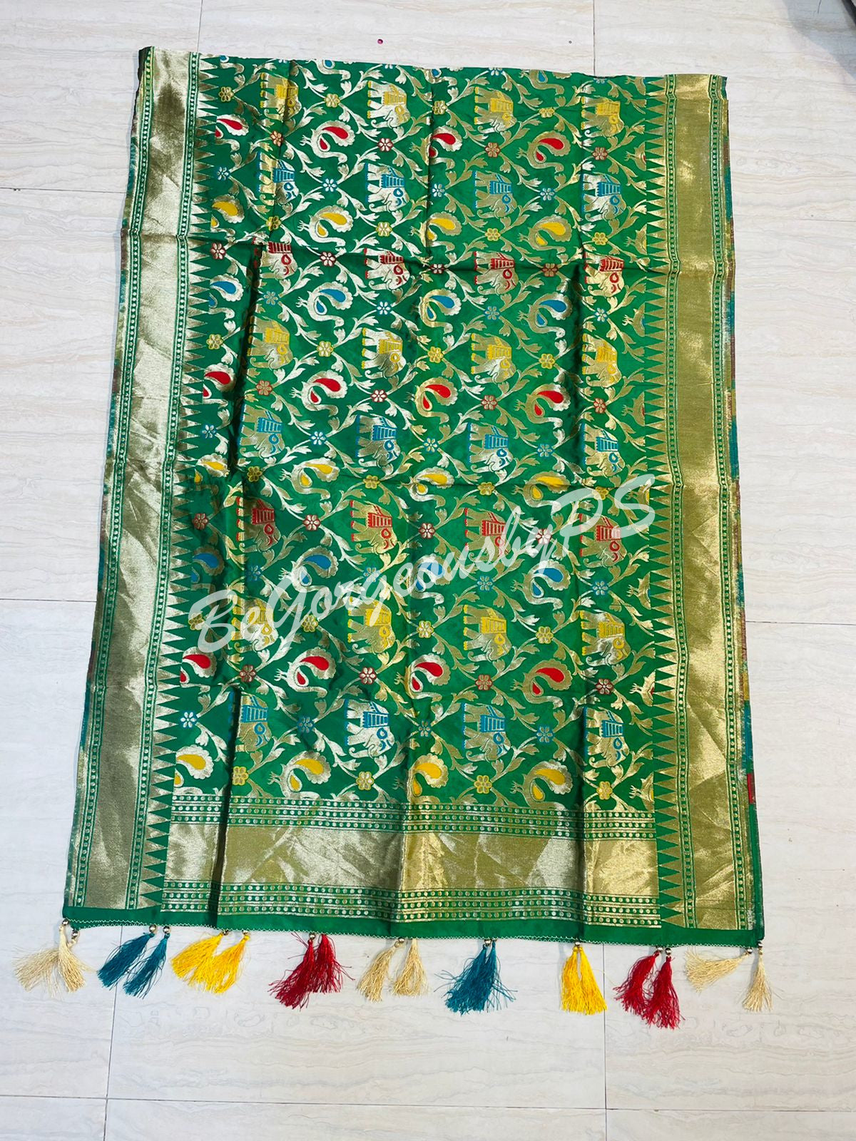 DUPATTA BANARASI ELEPHANT - 42