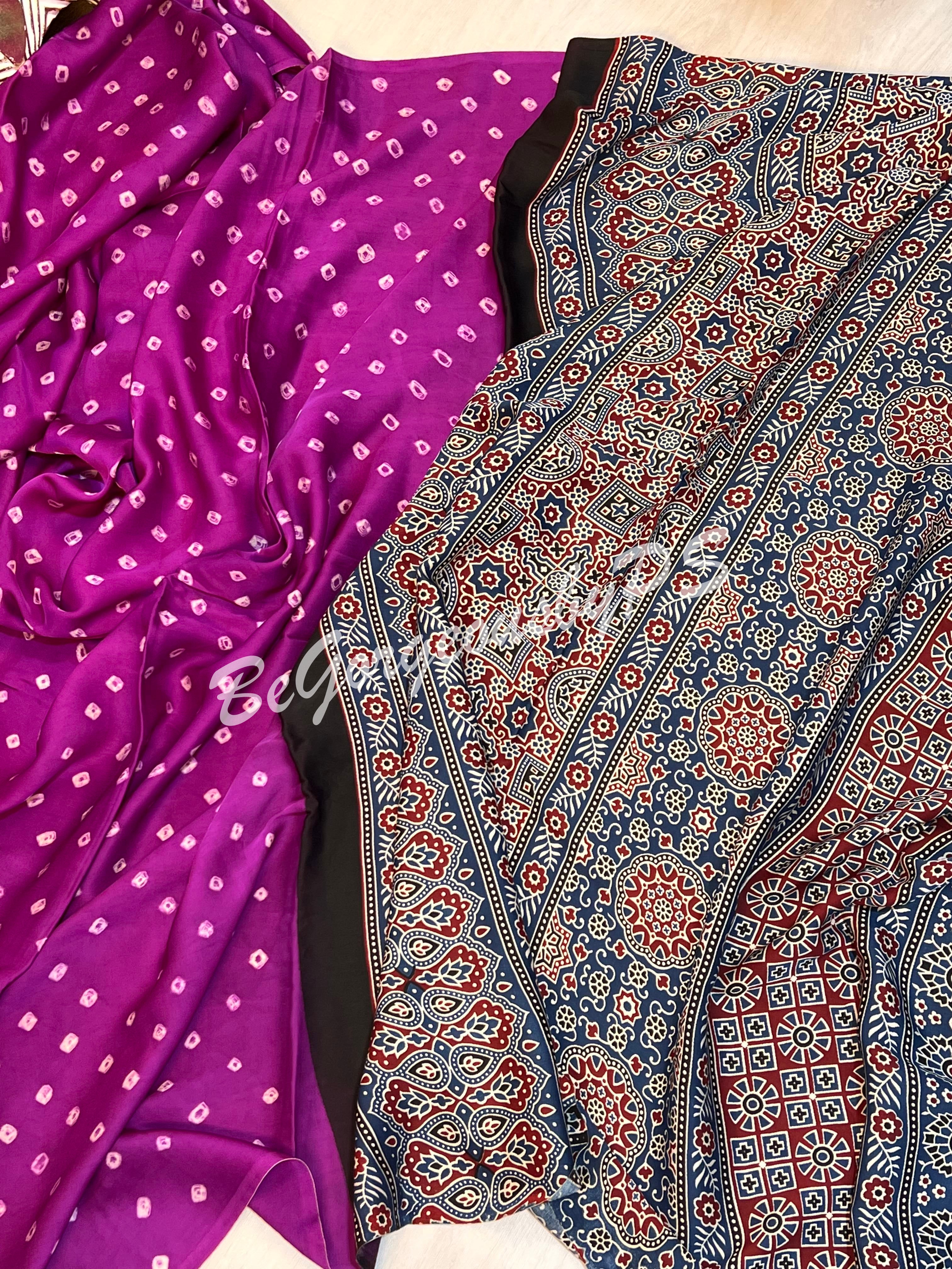 BANDHEJ AJRAK PURPLE