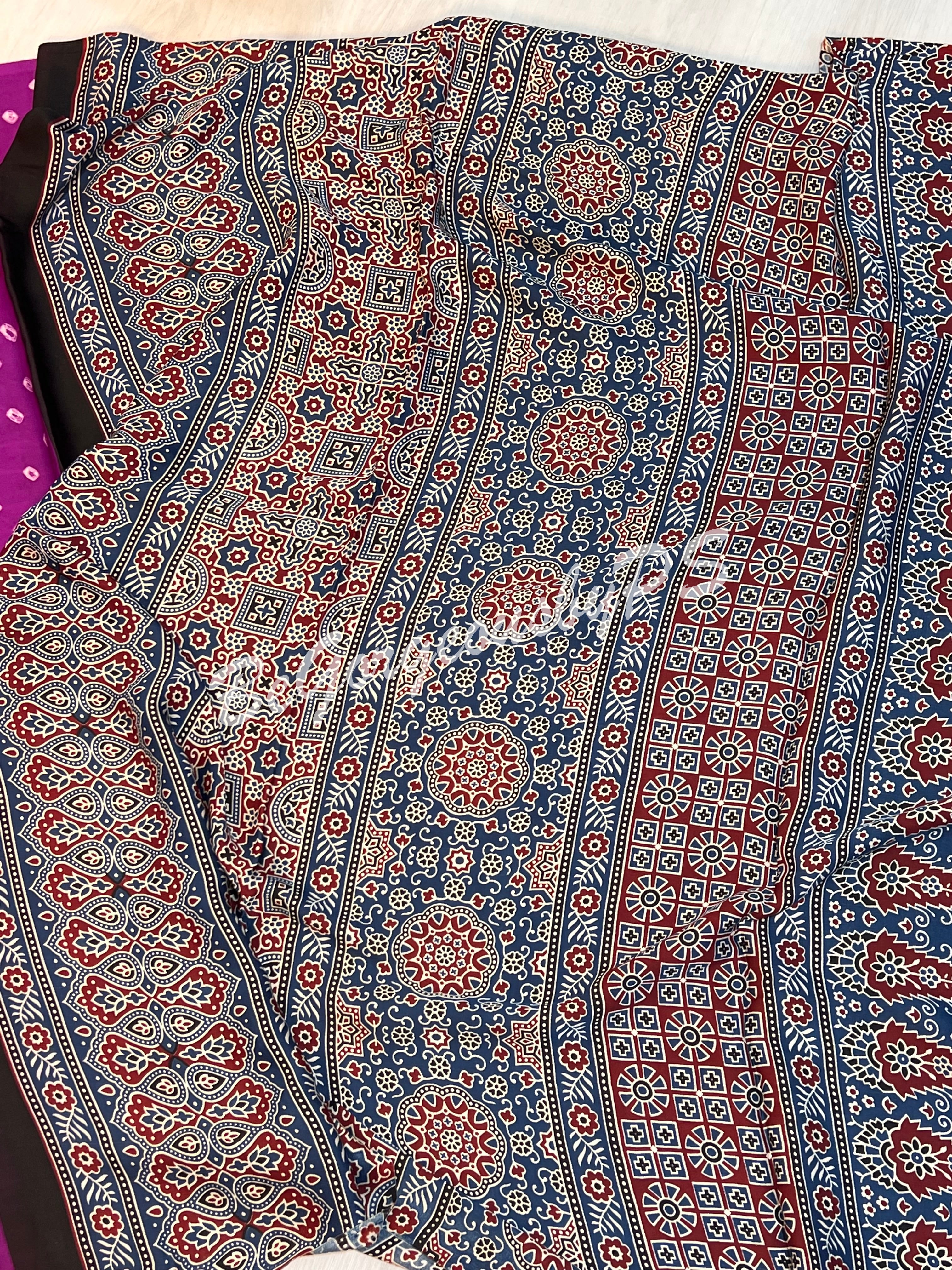 BANDHEJ AJRAK PURPLE