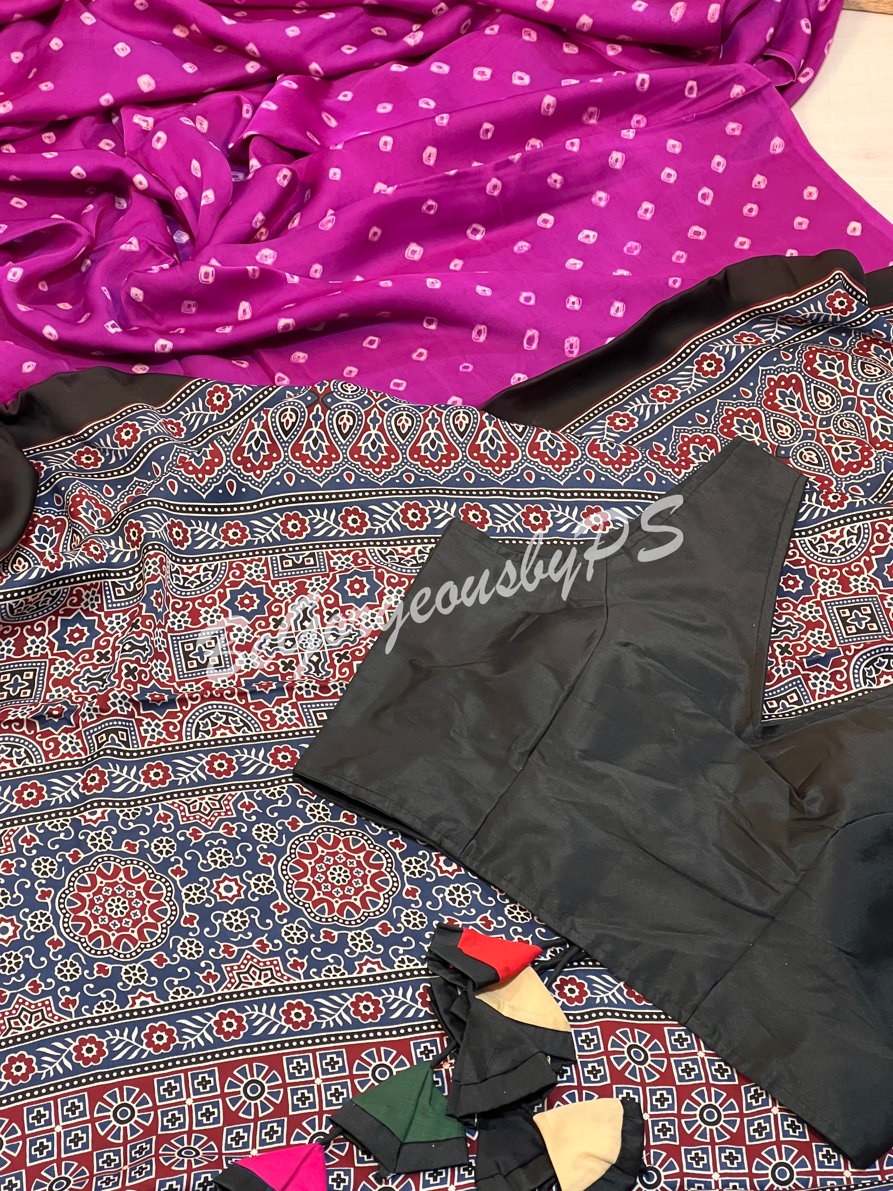BANDHEJ AJRAK PURPLE