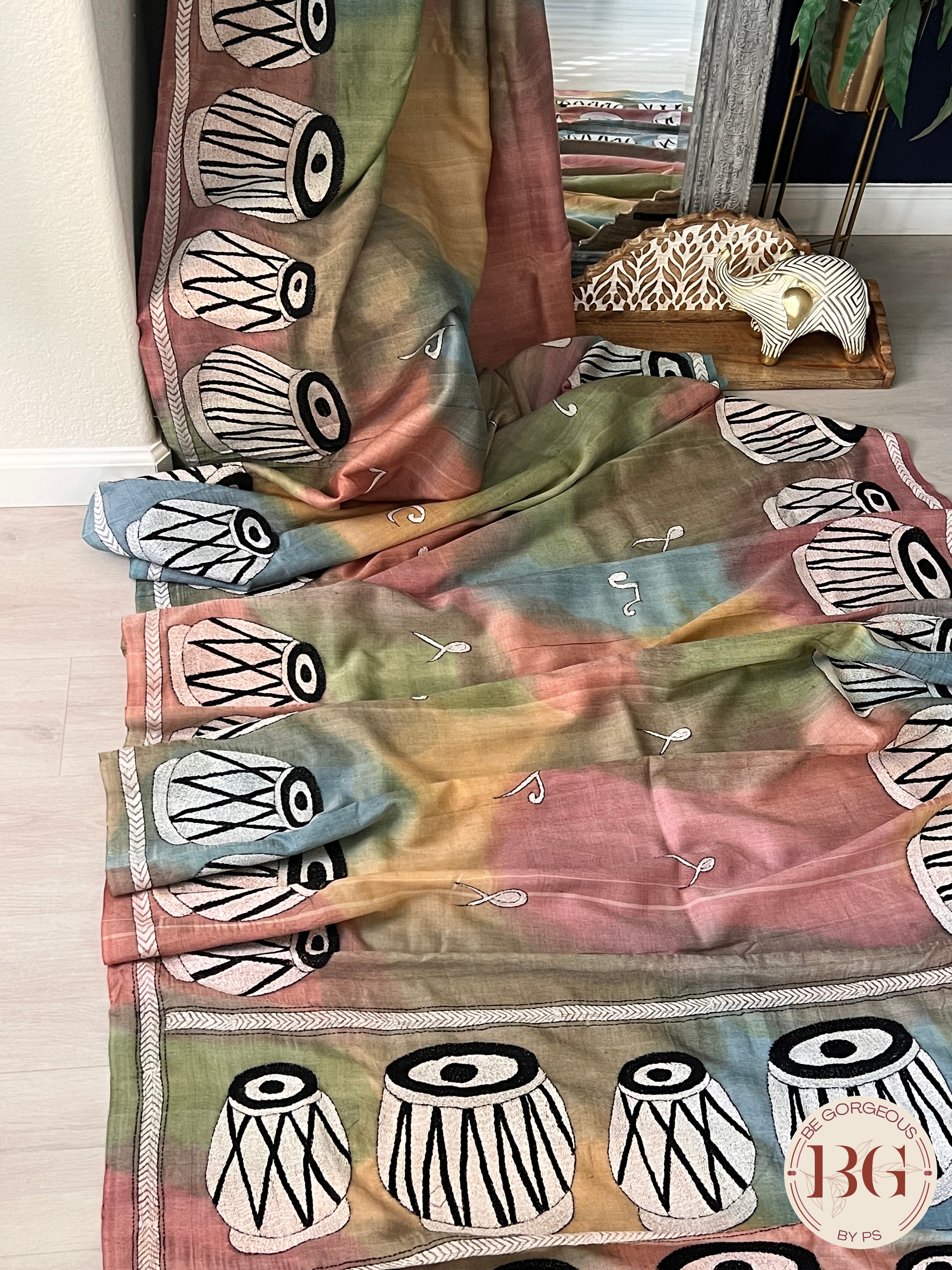 Kantha on bangalore silk