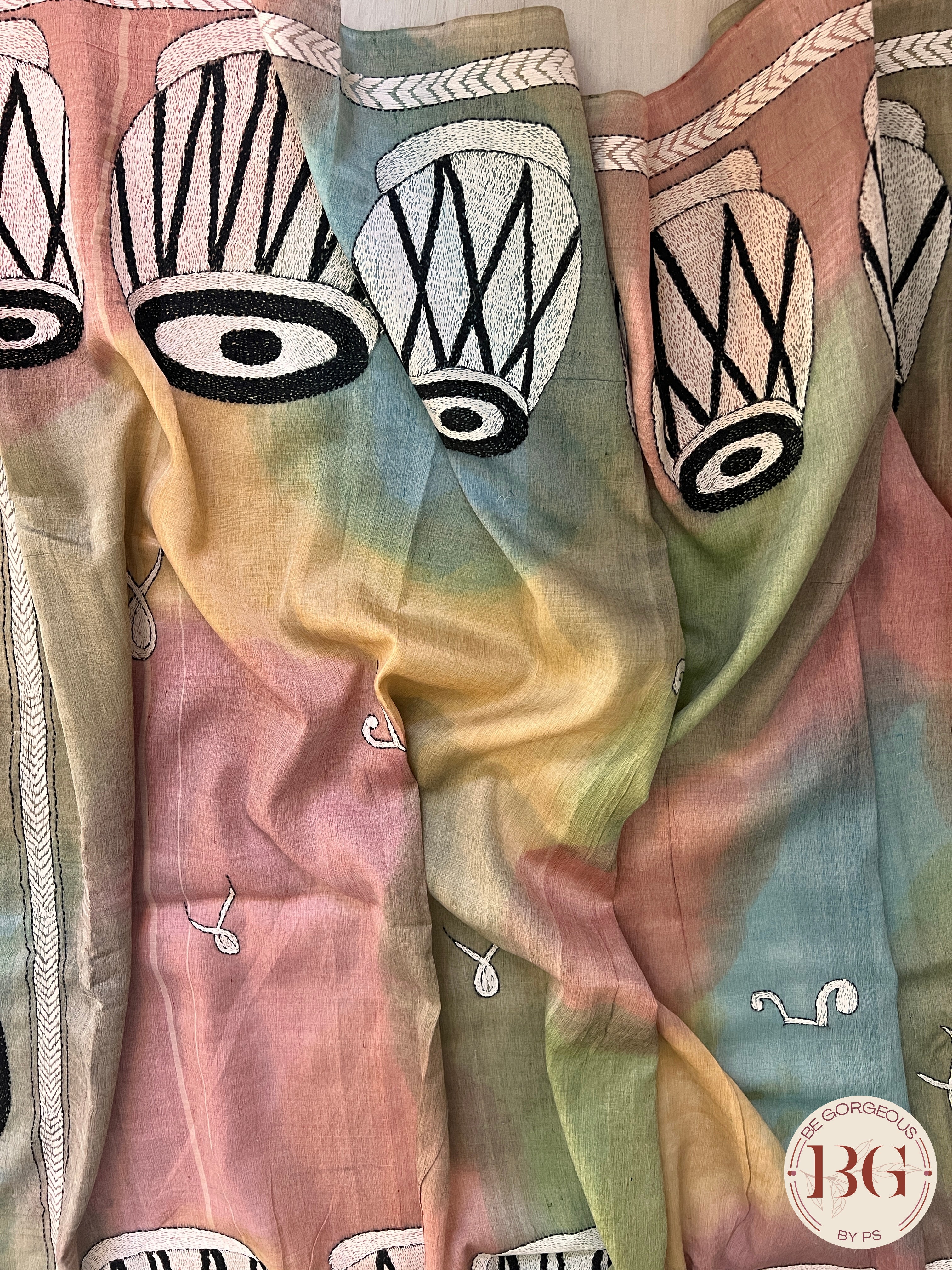 Kantha on bangalore silk