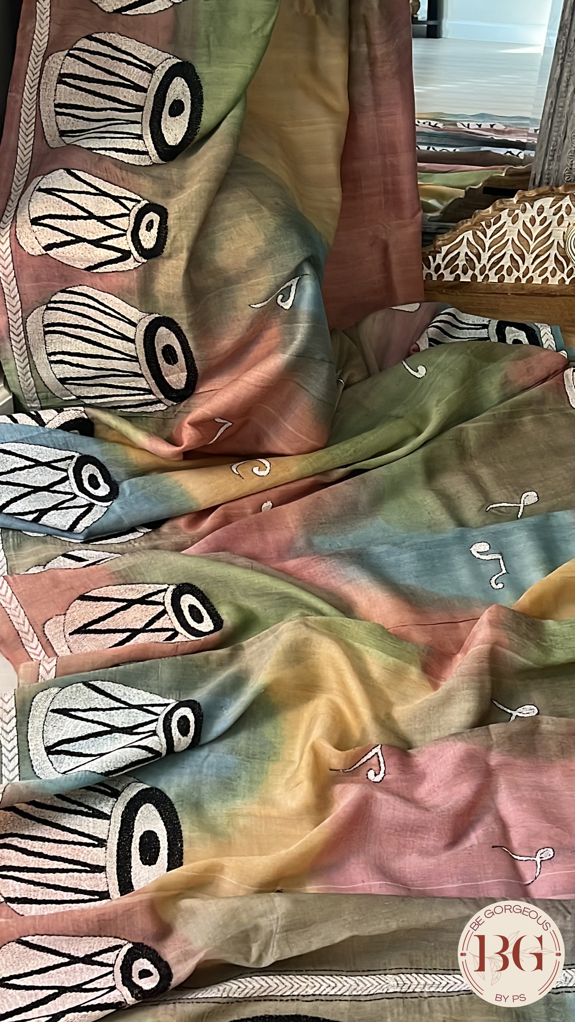 Kantha on bangalore silk