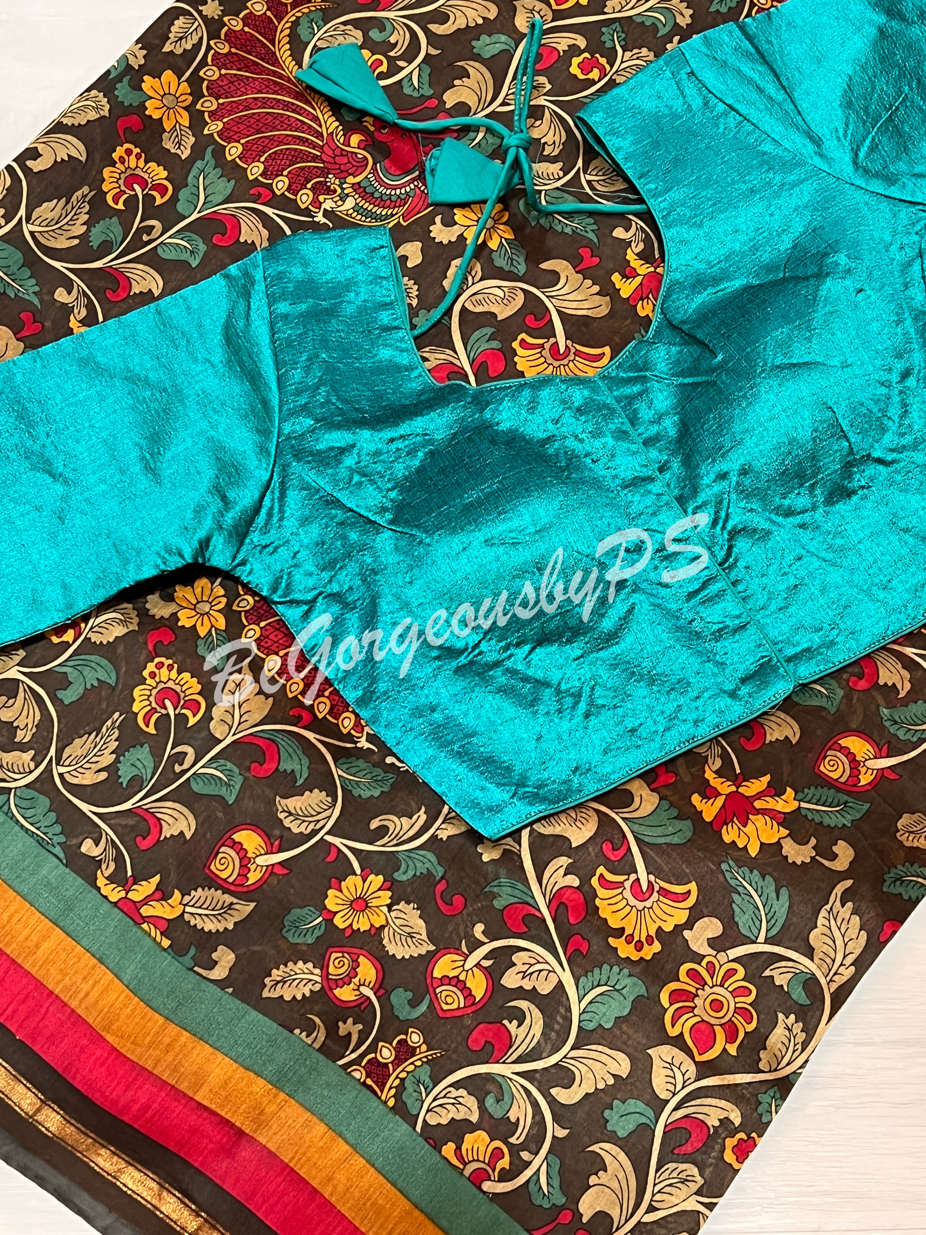 CHANDERI KALAMKARI printed 1