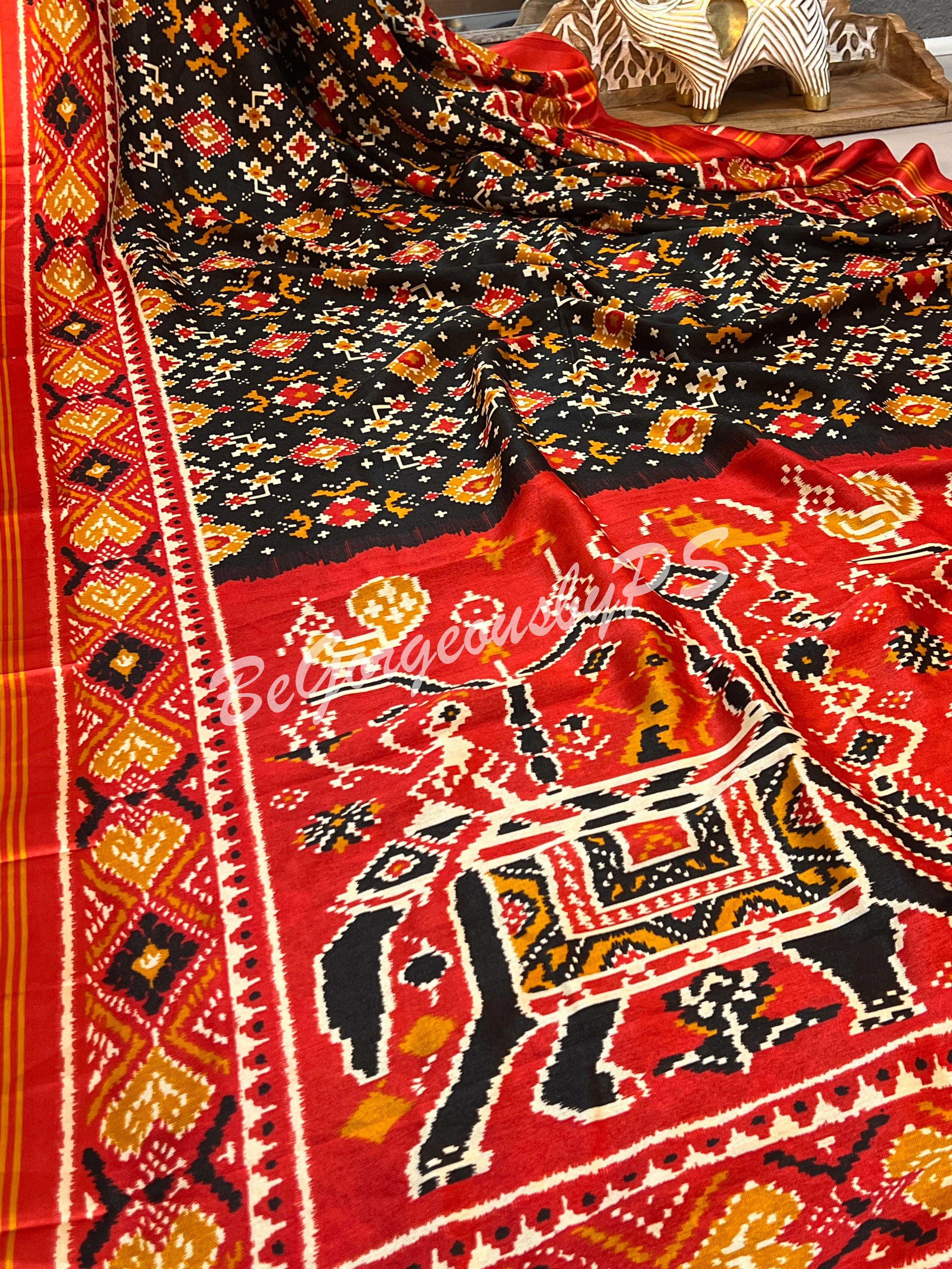 PATOLA SOFT SILK BLACK SA-PAT-SOF-BL140