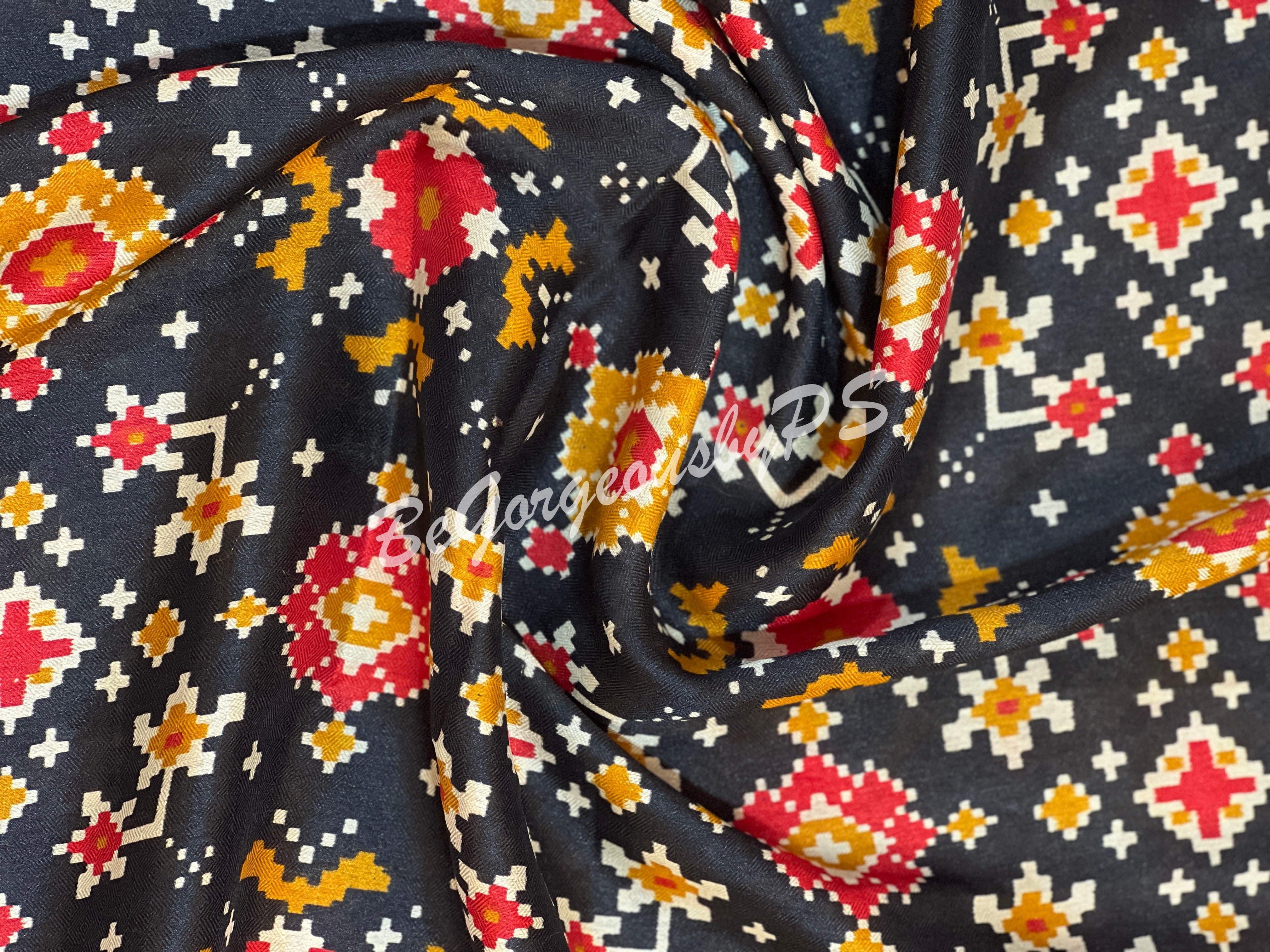PATOLA SOFT SILK BLACK SA-PAT-SOF-BL140