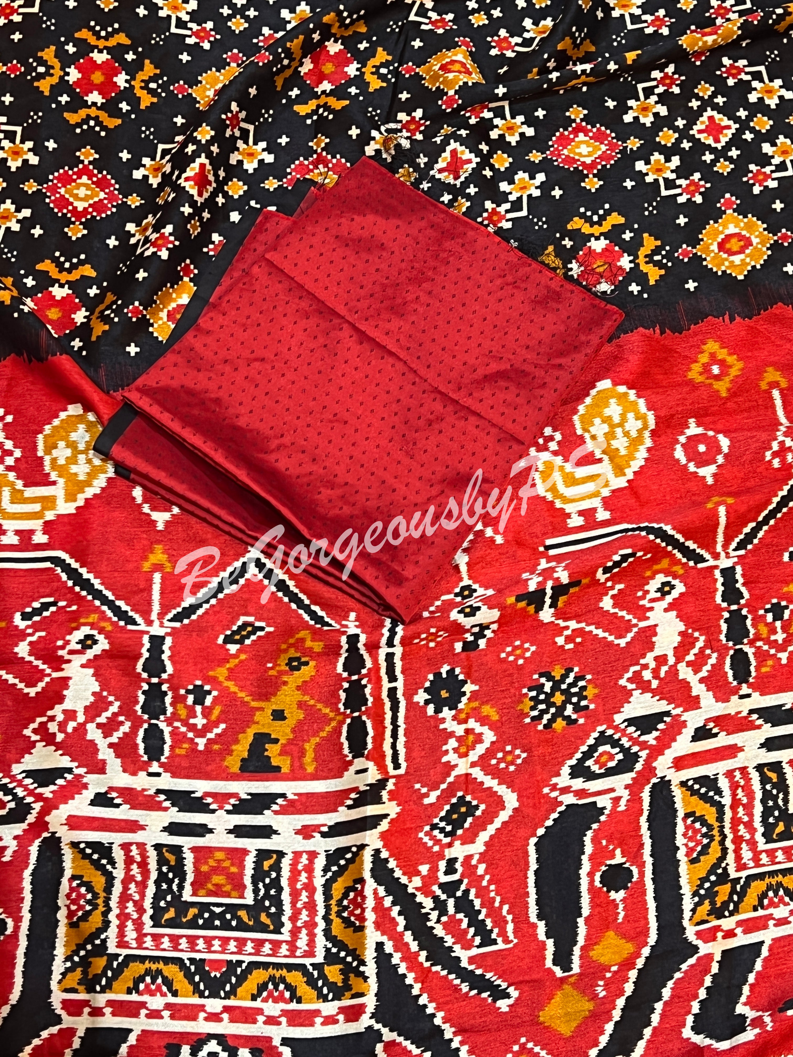 PATOLA SOFT SILK BLACK SA-PAT-SOF-BL140