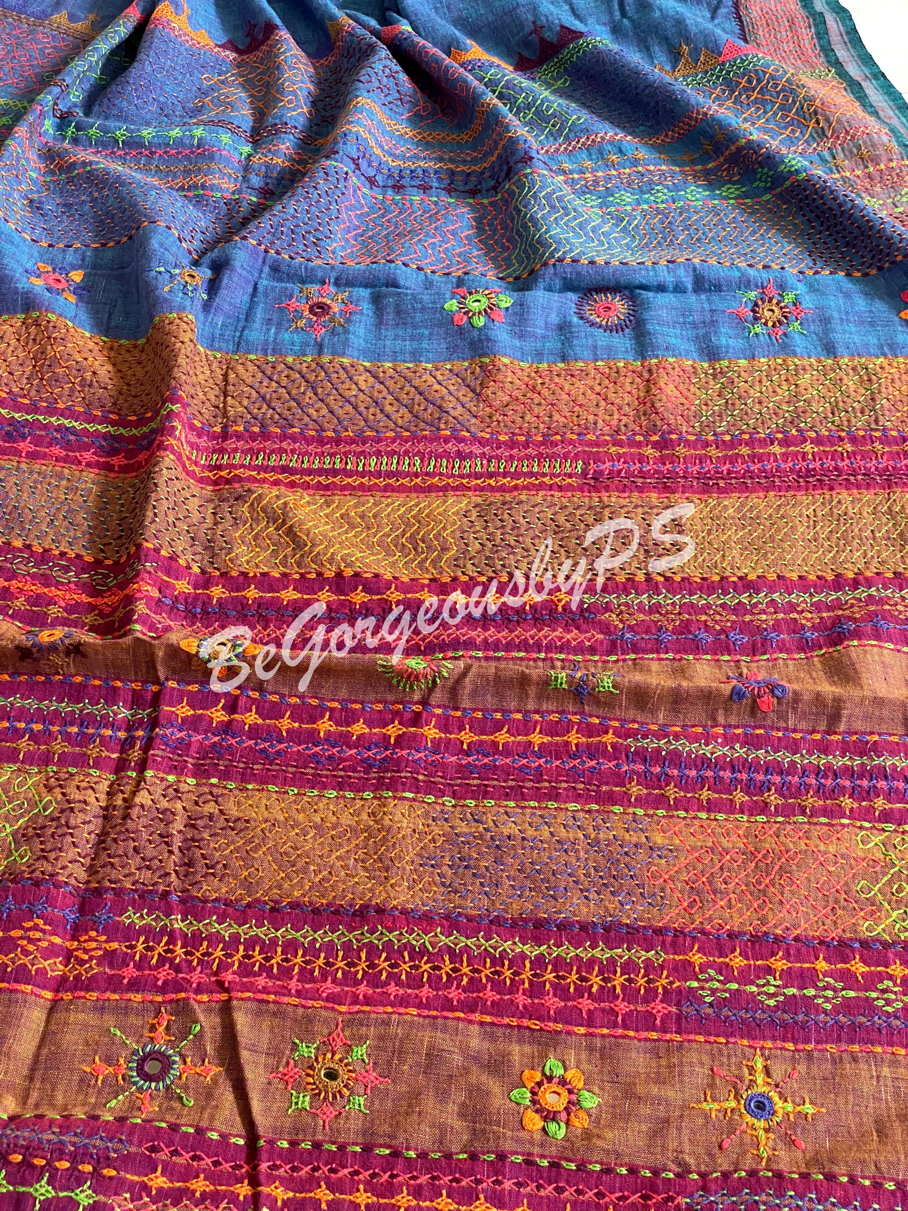 Lambani Embroidery on Khaddi