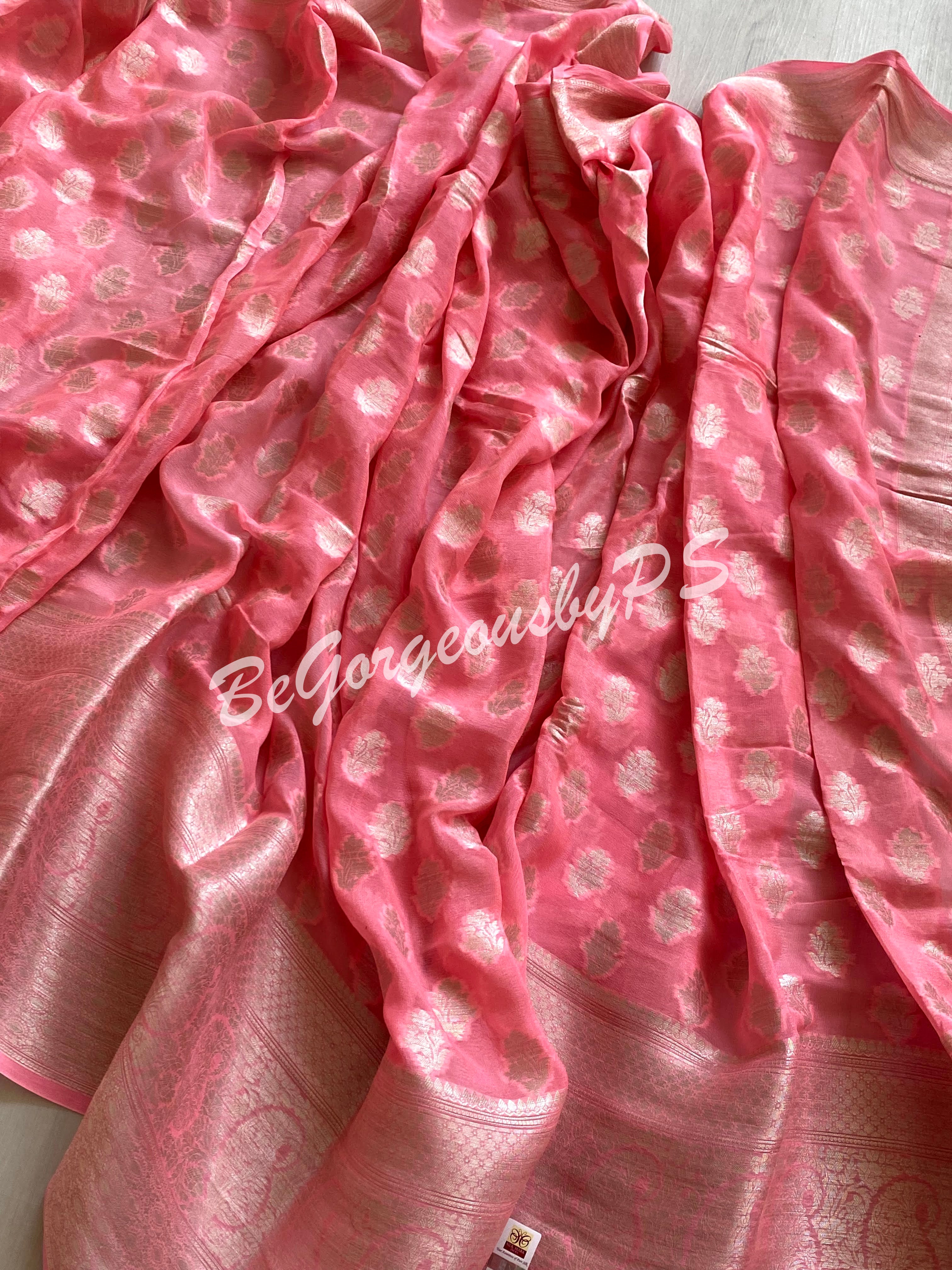 Khaddi georgette banarasi saree