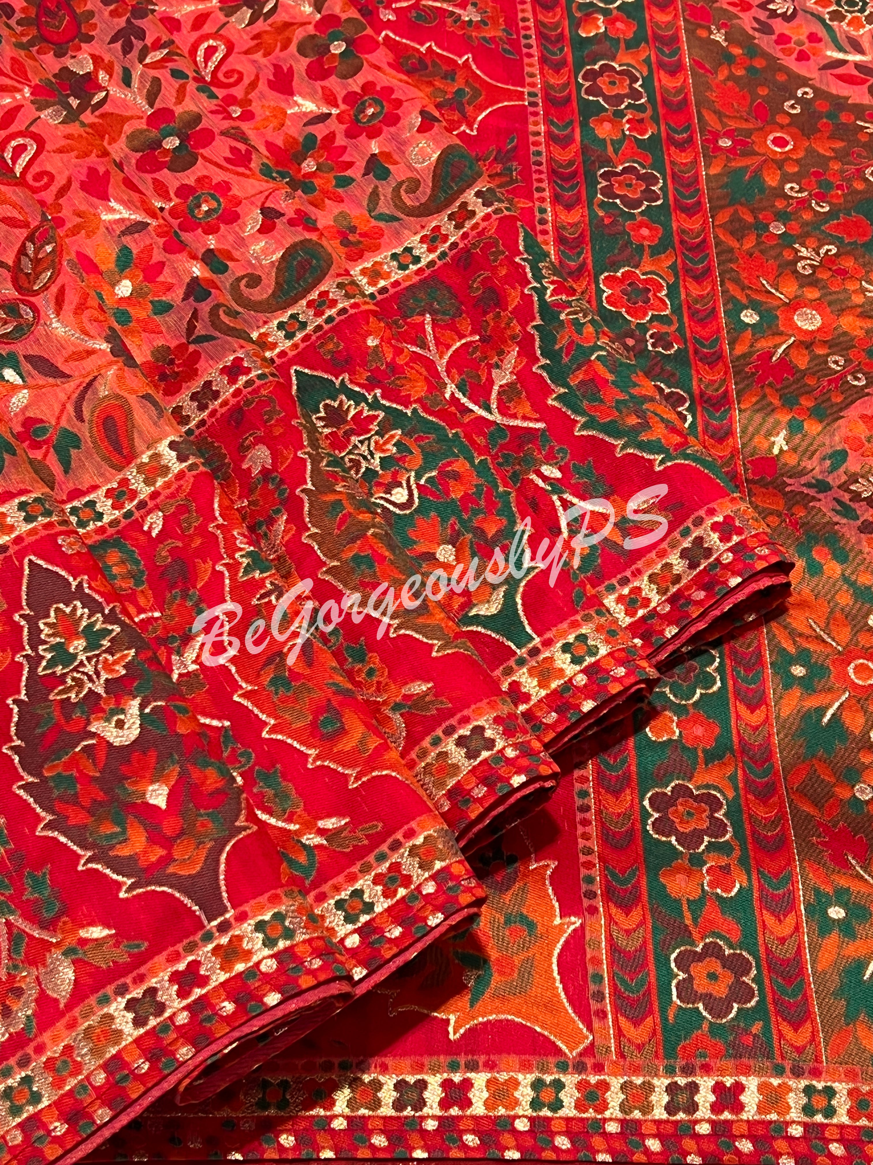 KASHMIRI KANI ORANGE SA-KAS-KAN-OR106