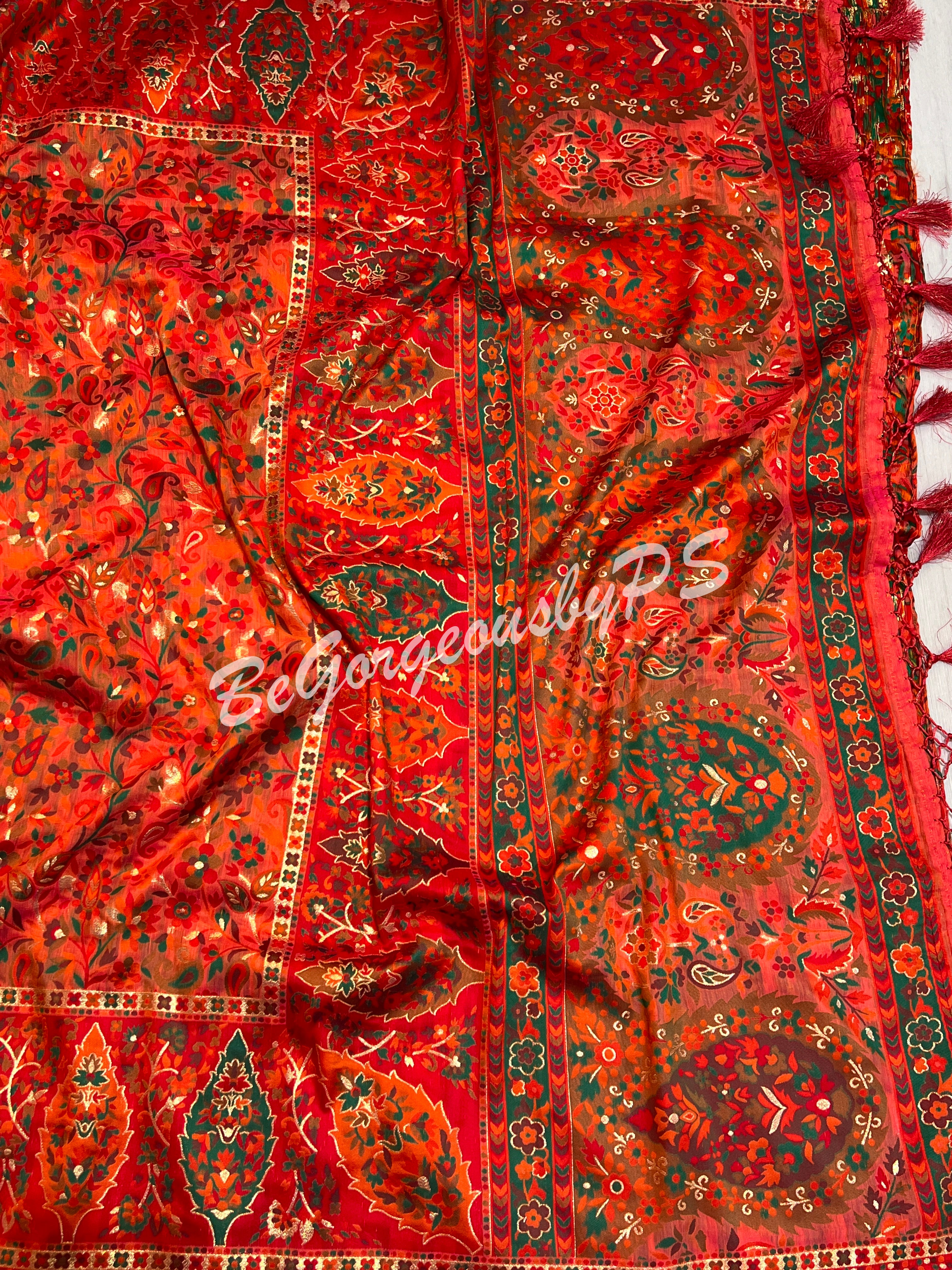KASHMIRI KANI ORANGE SA-KAS-KAN-OR106