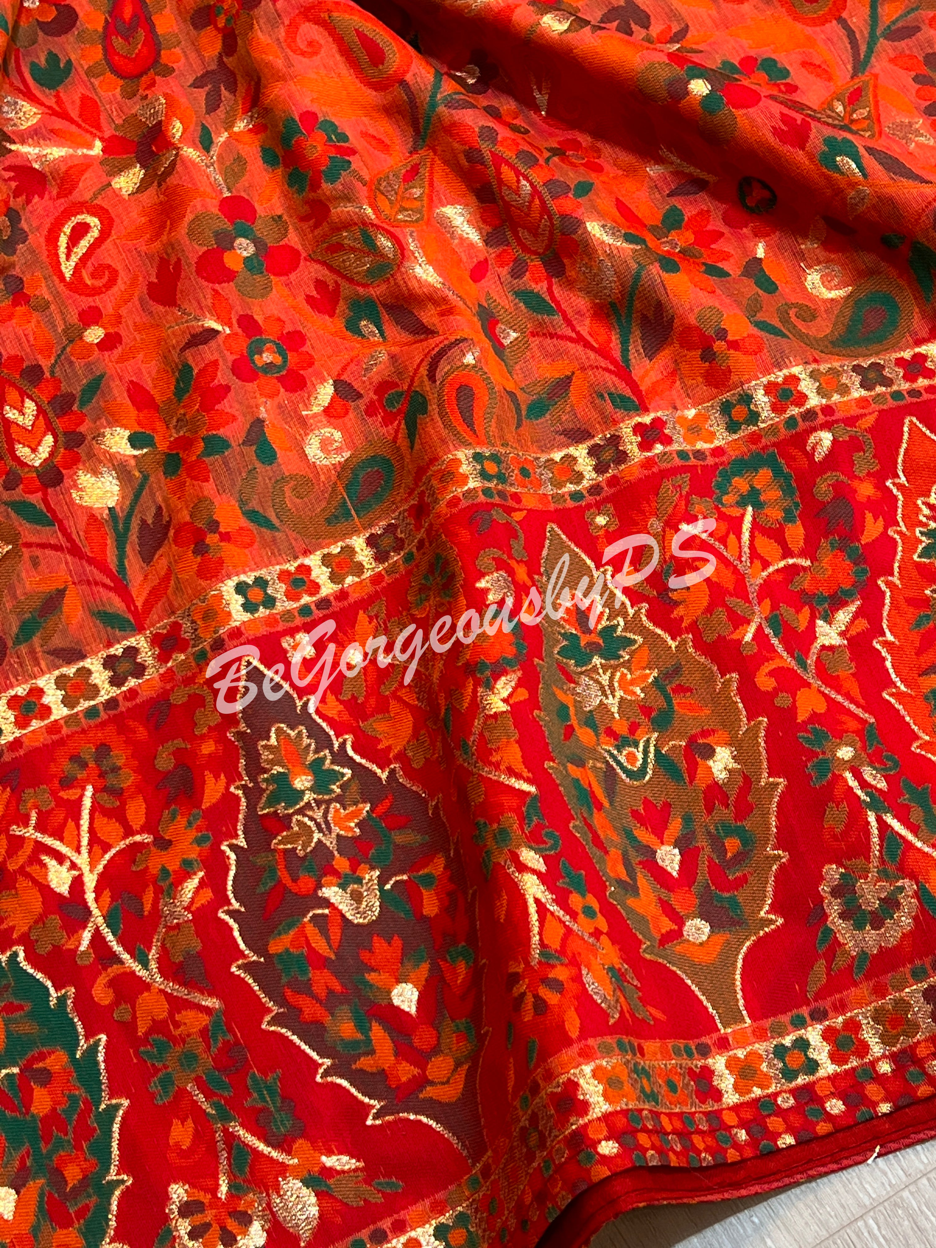 KASHMIRI KANI ORANGE SA-KAS-KAN-OR106