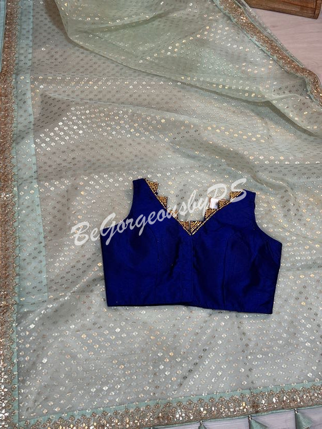 ORGANZA GOTA BLUE