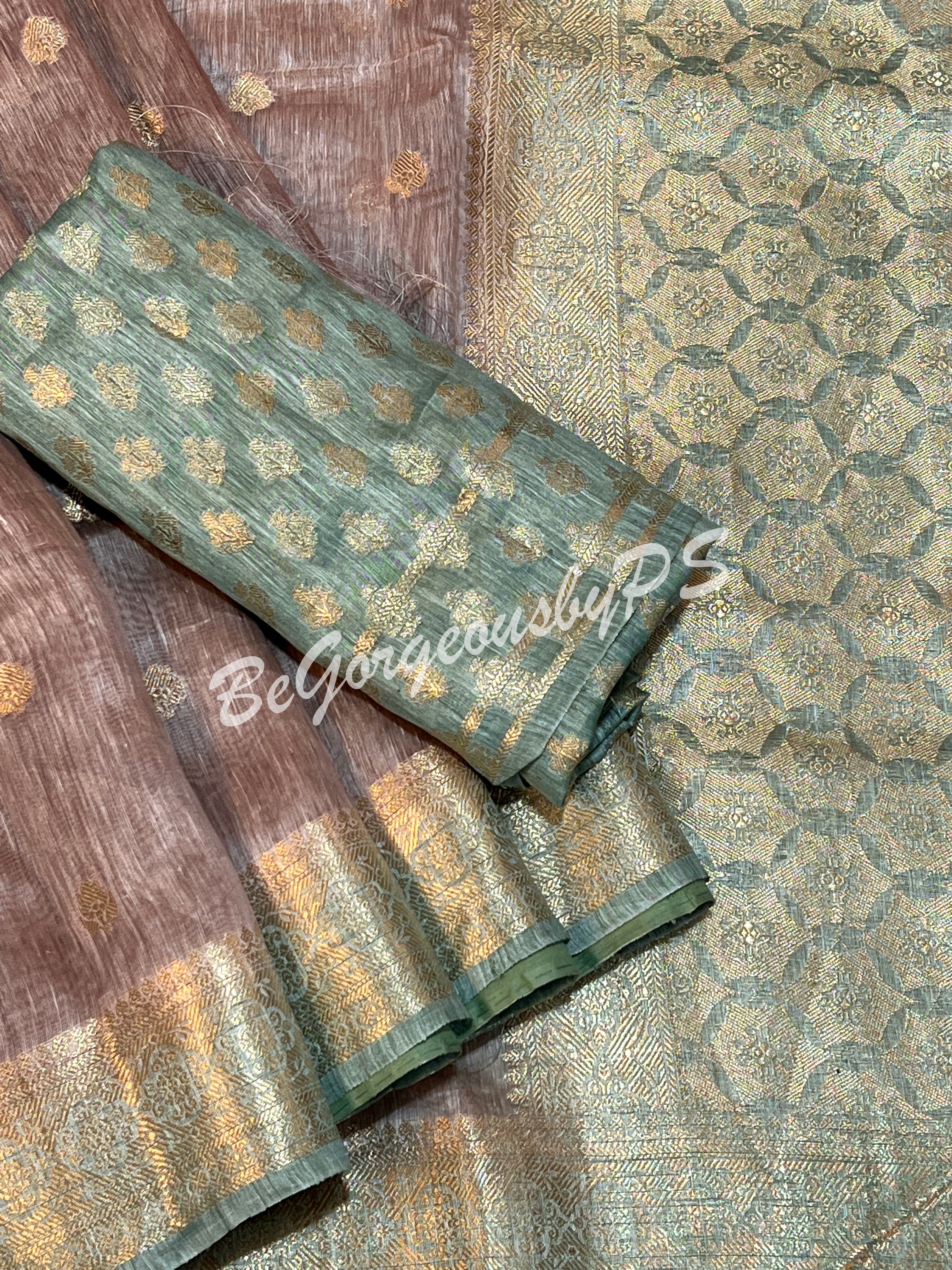 JAMDANI SILK CONTRAST BORDER SAREE