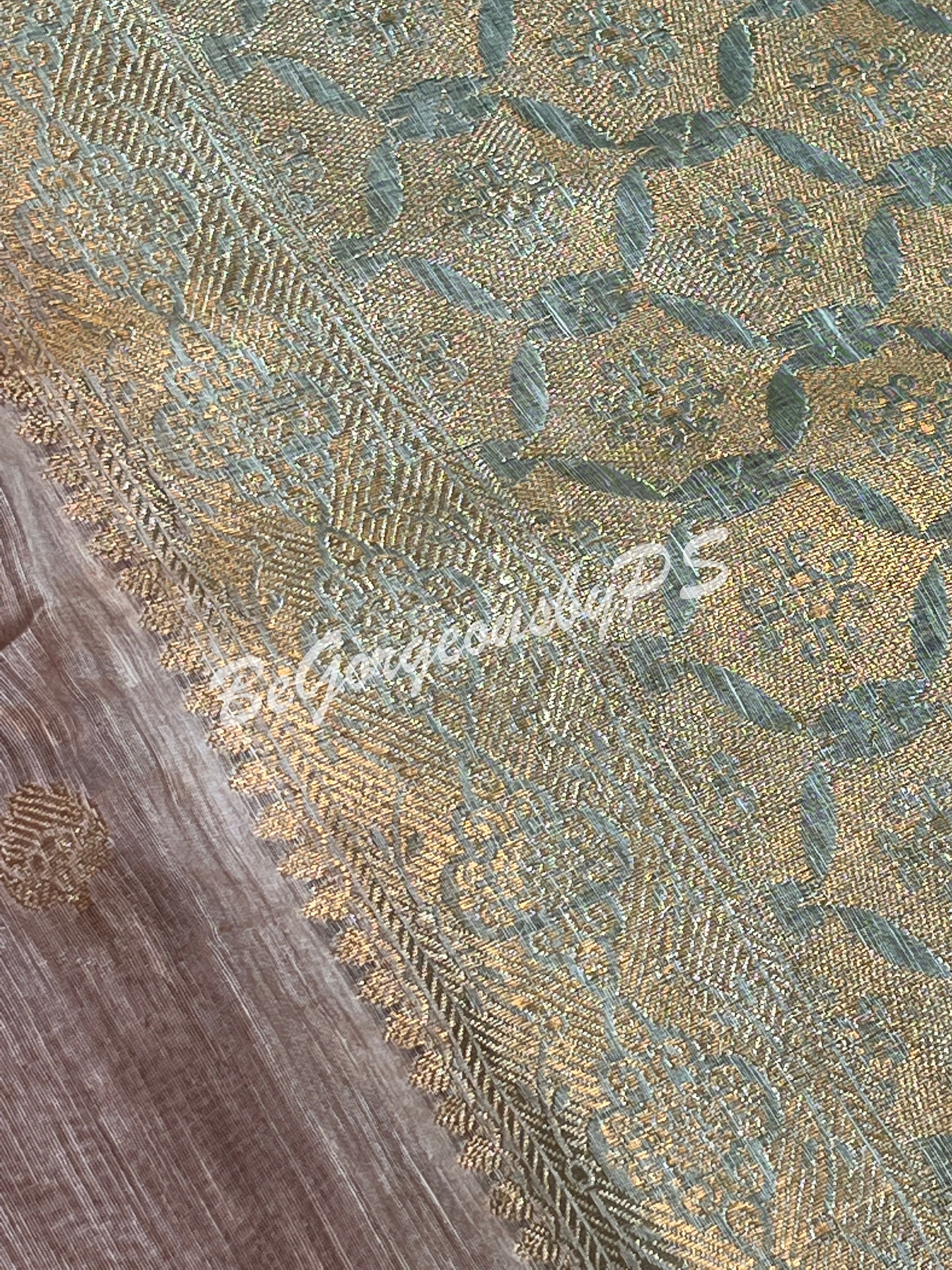 JAMDANI SILK CONTRAST BORDER SAREE