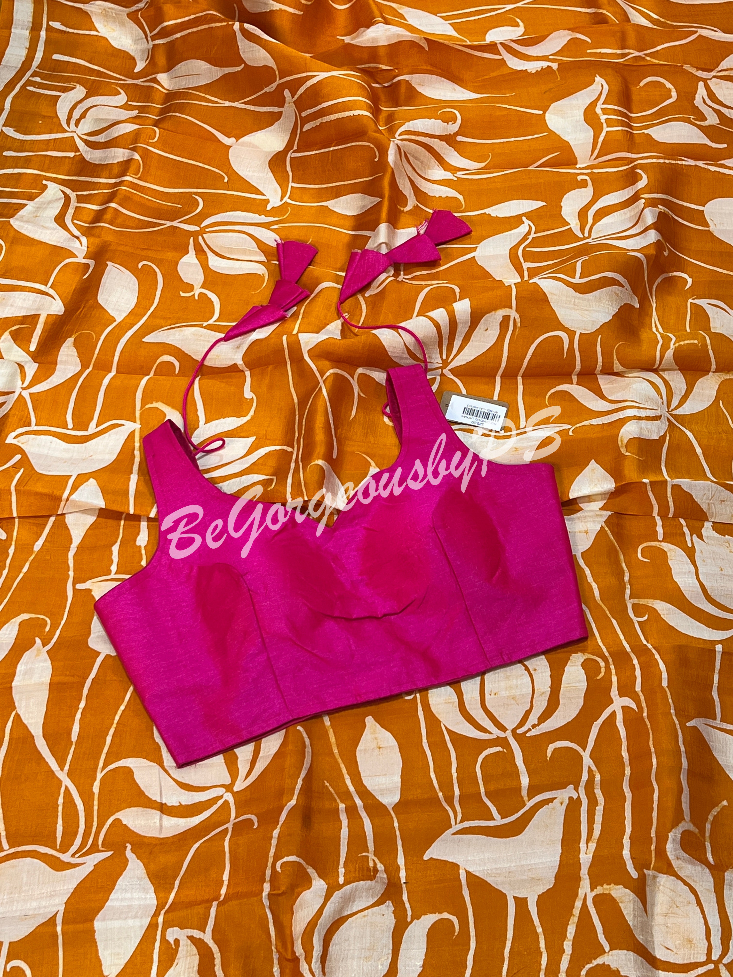MURSHIDABAD BATIK PRINTED MUSTARD SAREE