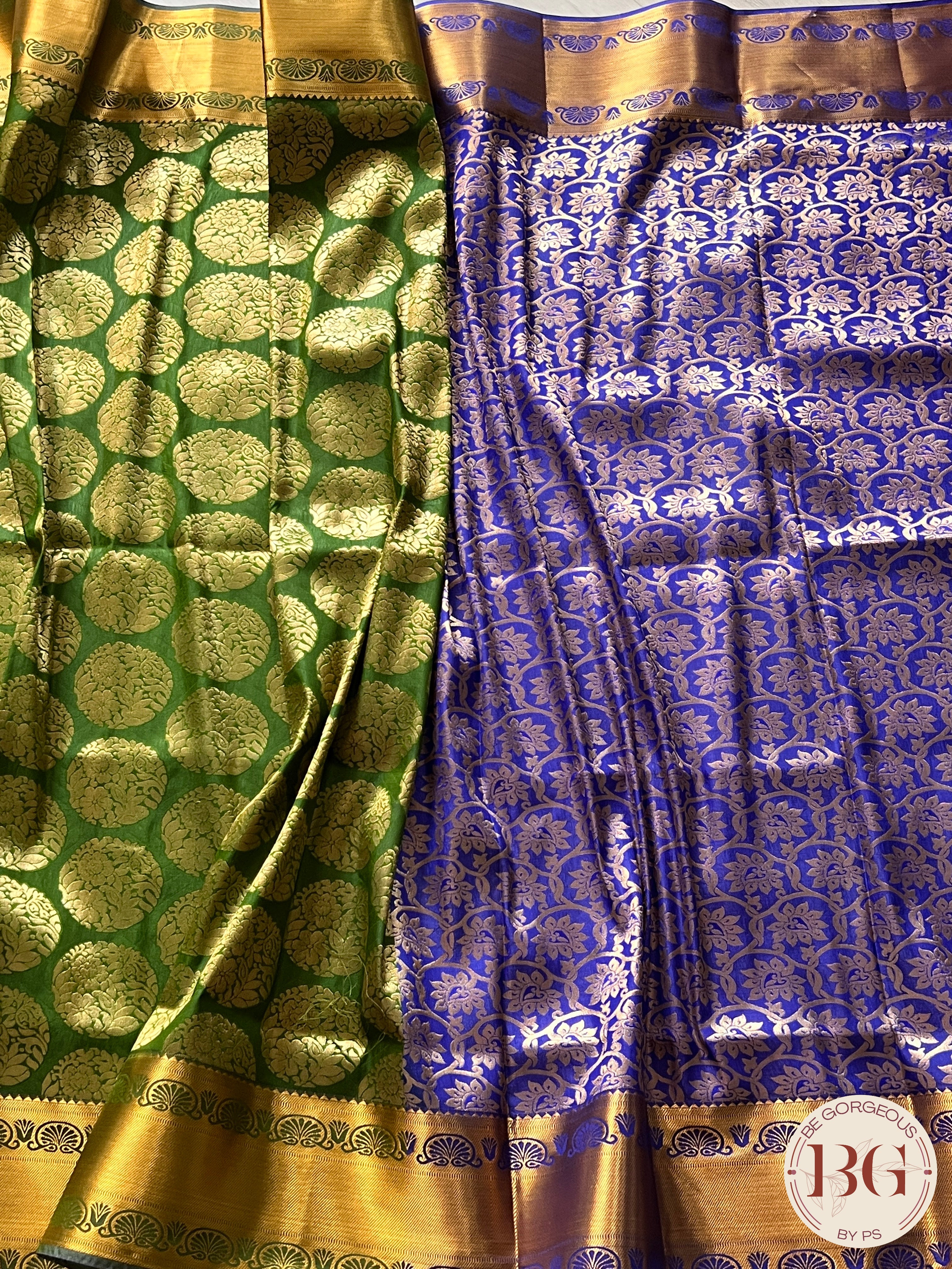 KANJEEVARAM FULL DESIGN ZARI SAREE GREEN SA-KAN-FUL-GR393