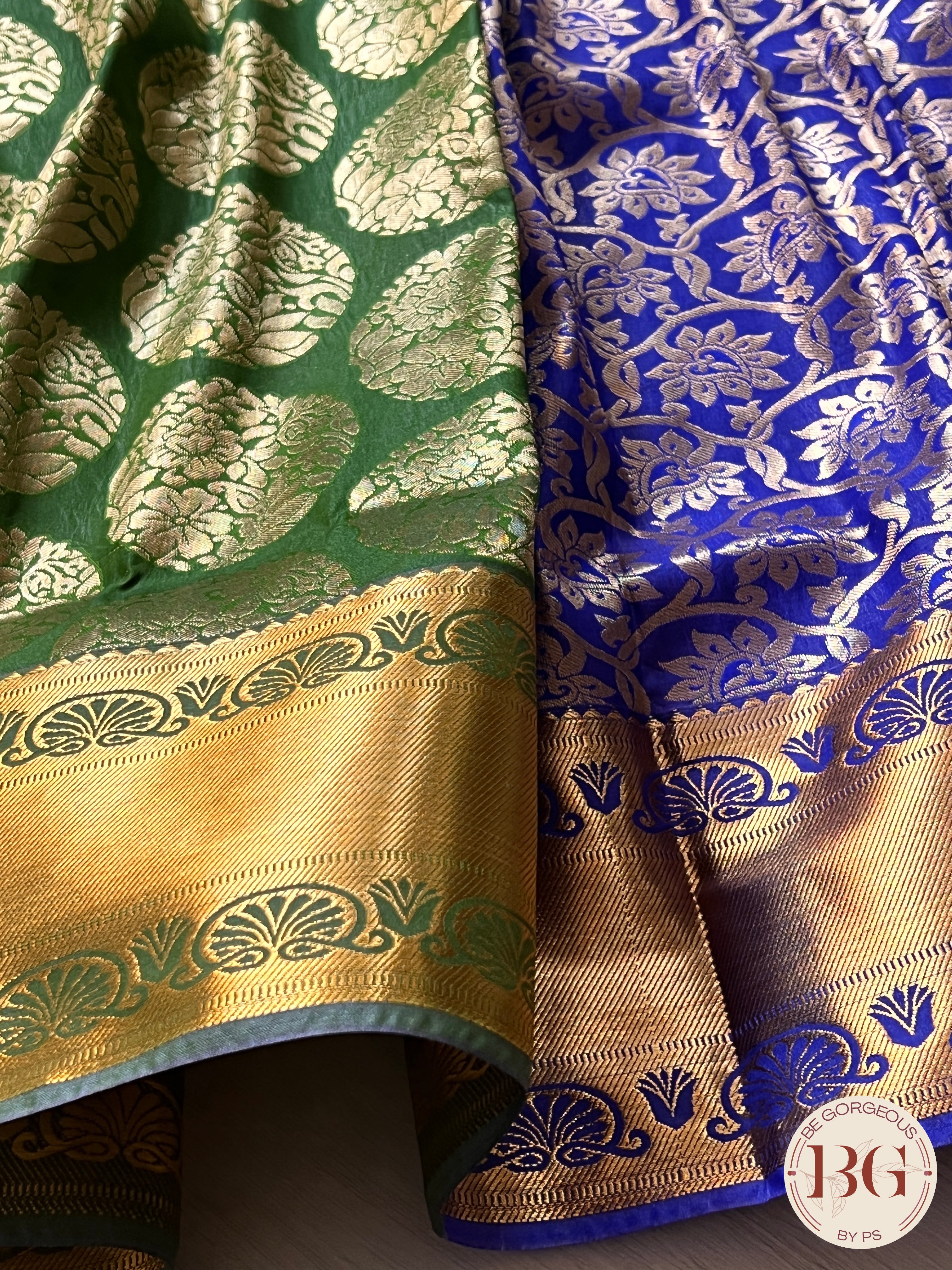KANJEEVARAM FULL DESIGN ZARI SAREE GREEN SA-KAN-FUL-GR393