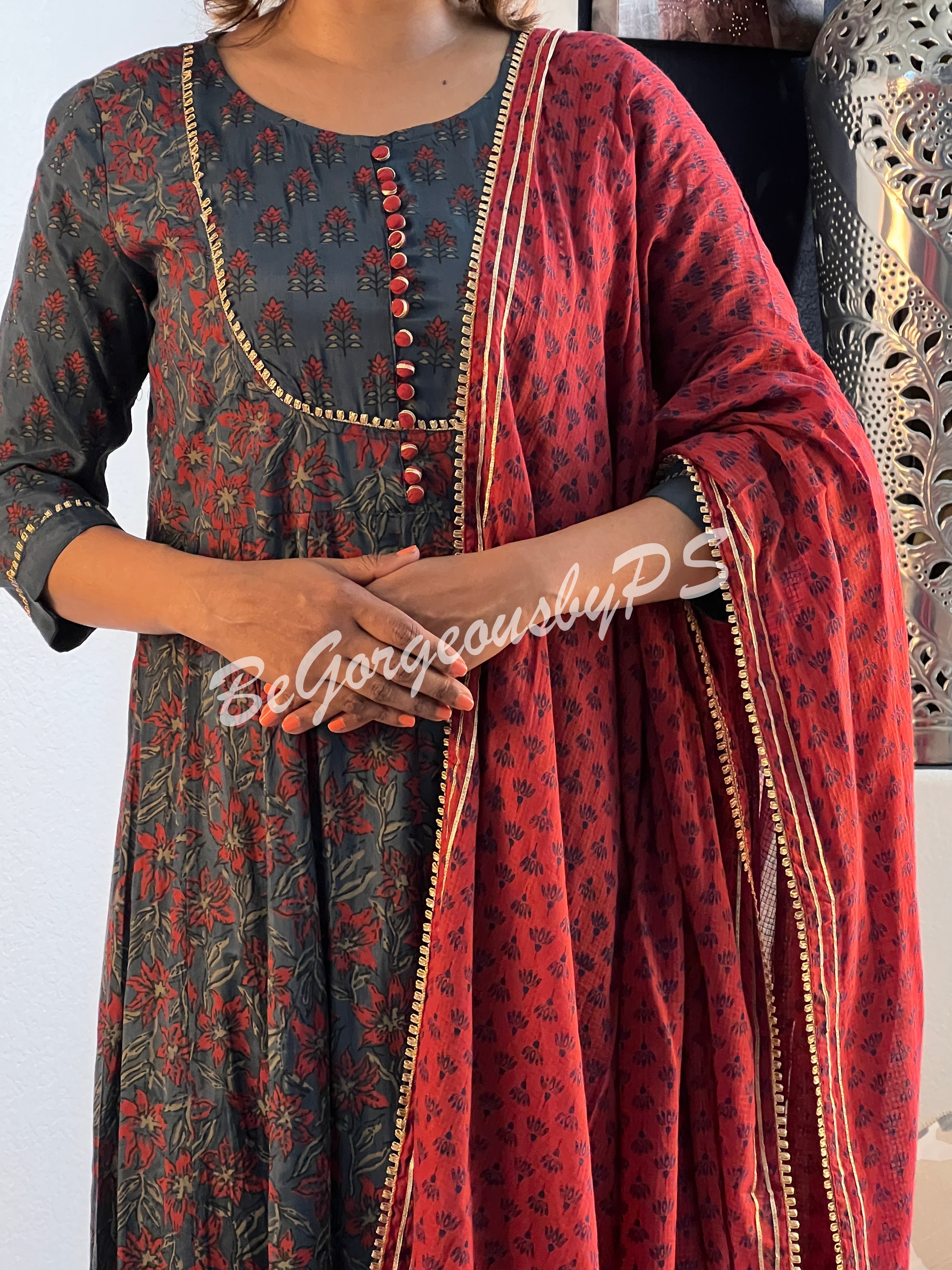 ANARKALI dupatta SET AK-026