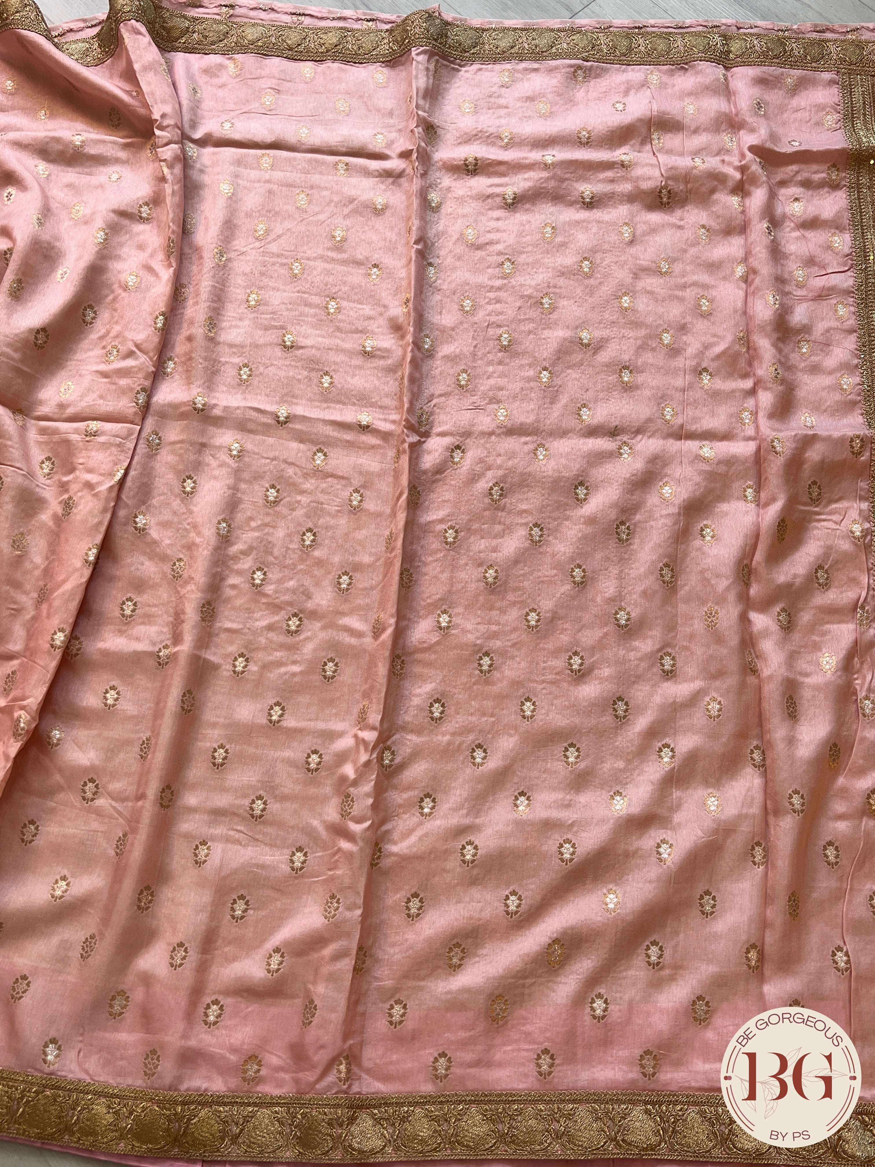 MUNGA SILK EMBROIDERY PINK SA-MUN-EMB-PI425