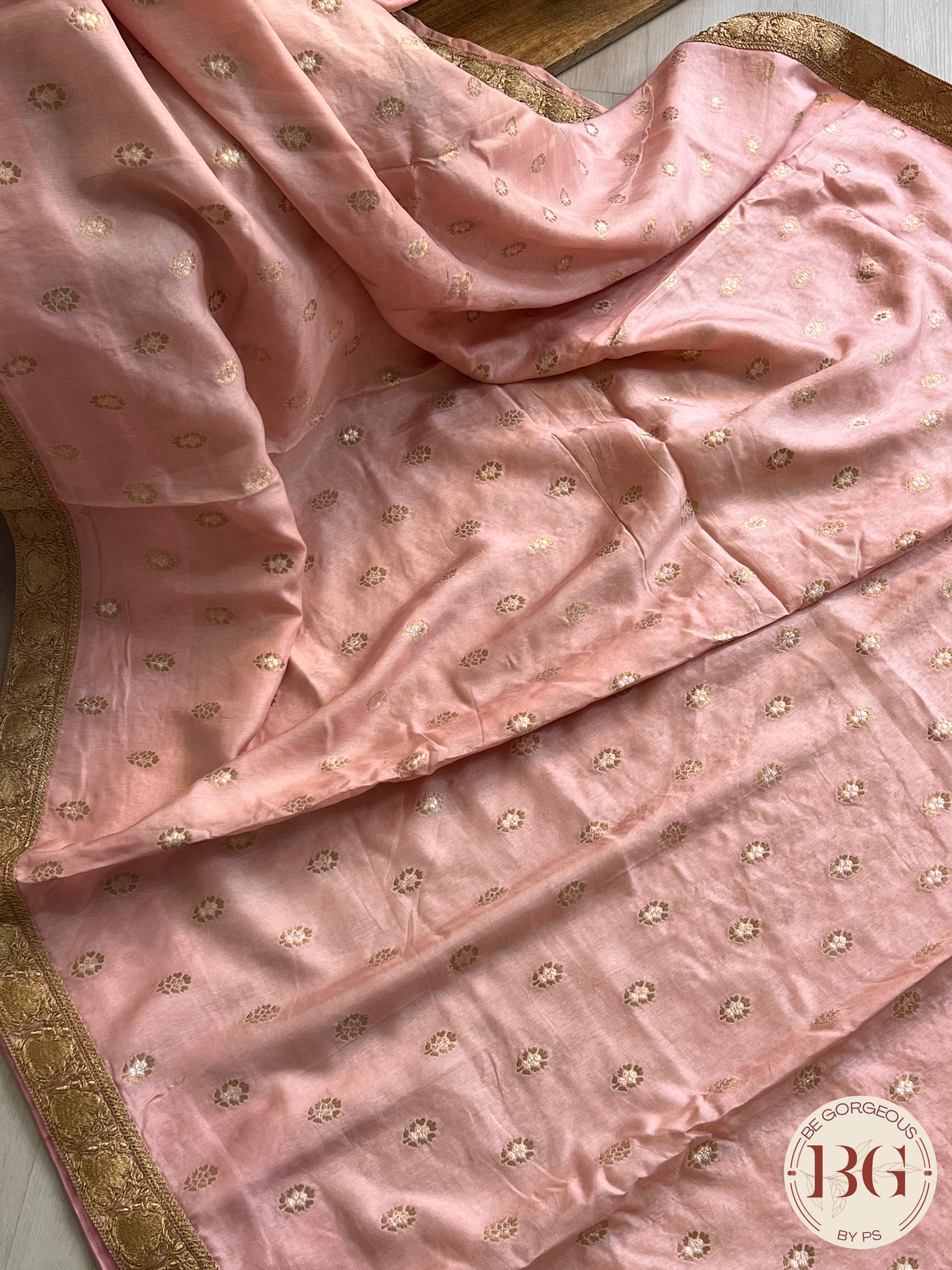 MUNGA SILK EMBROIDERY PINK SA-MUN-EMB-PI425