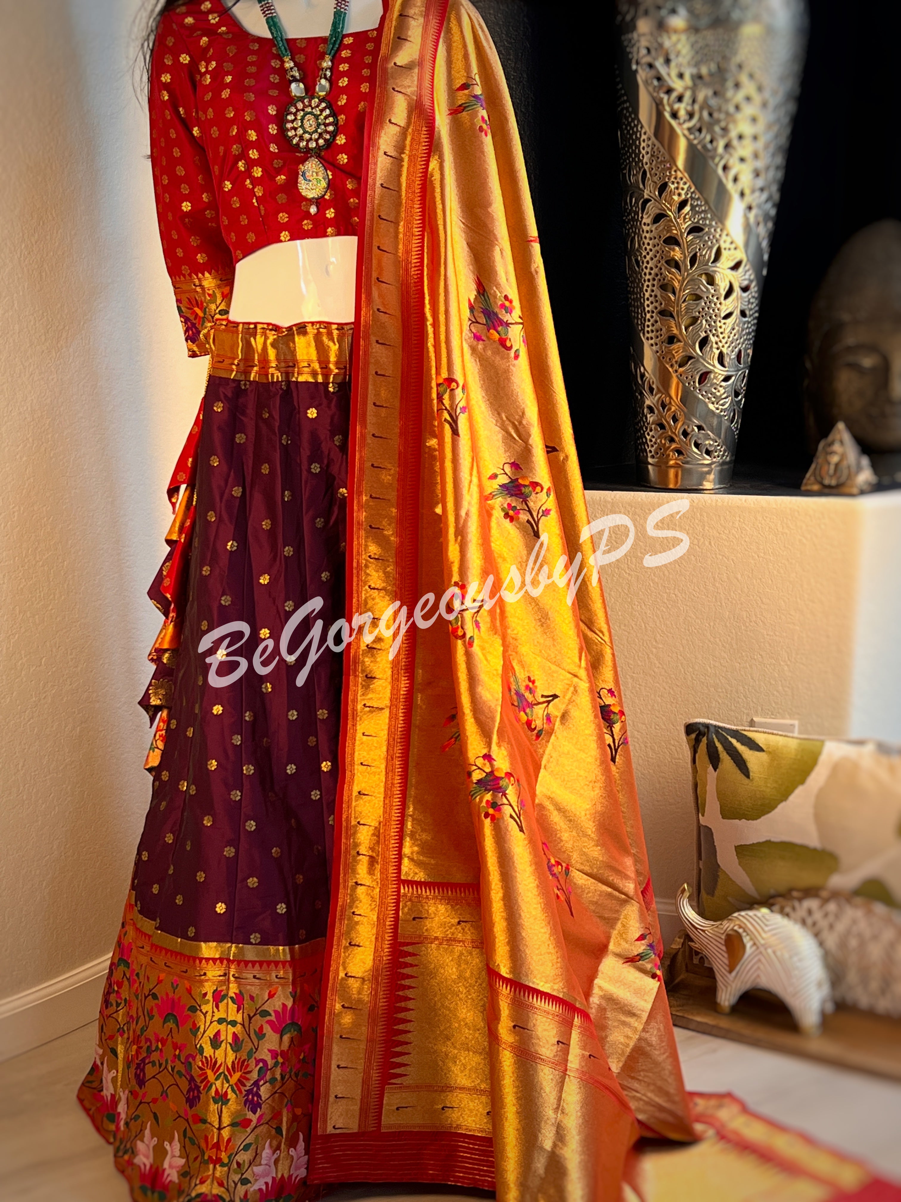 BANARASI PAITHANI Wine