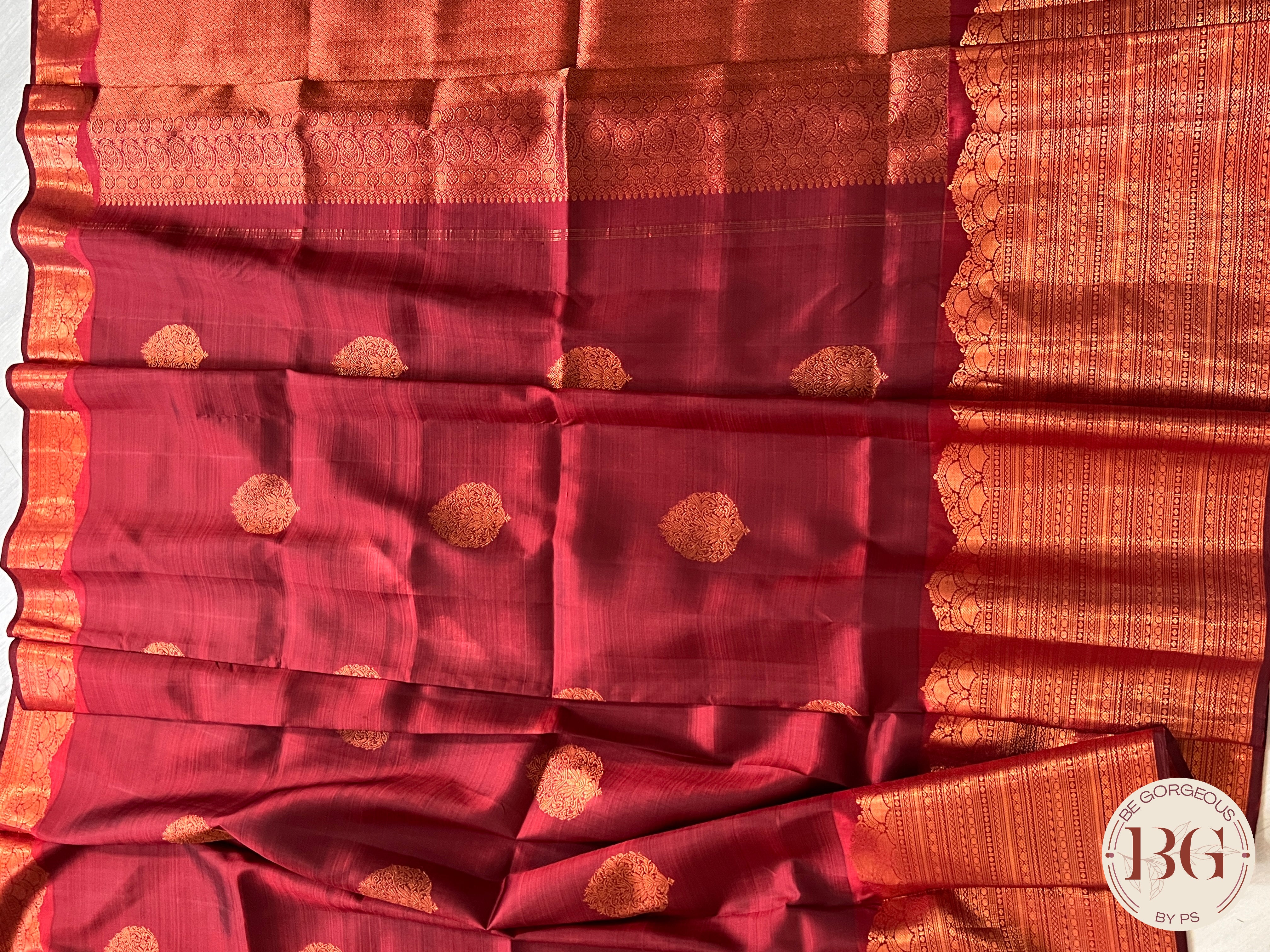 KANJEEVARAM PURE SILK KANJEEVARAM MAROON SA-KAN-PUR-MA405