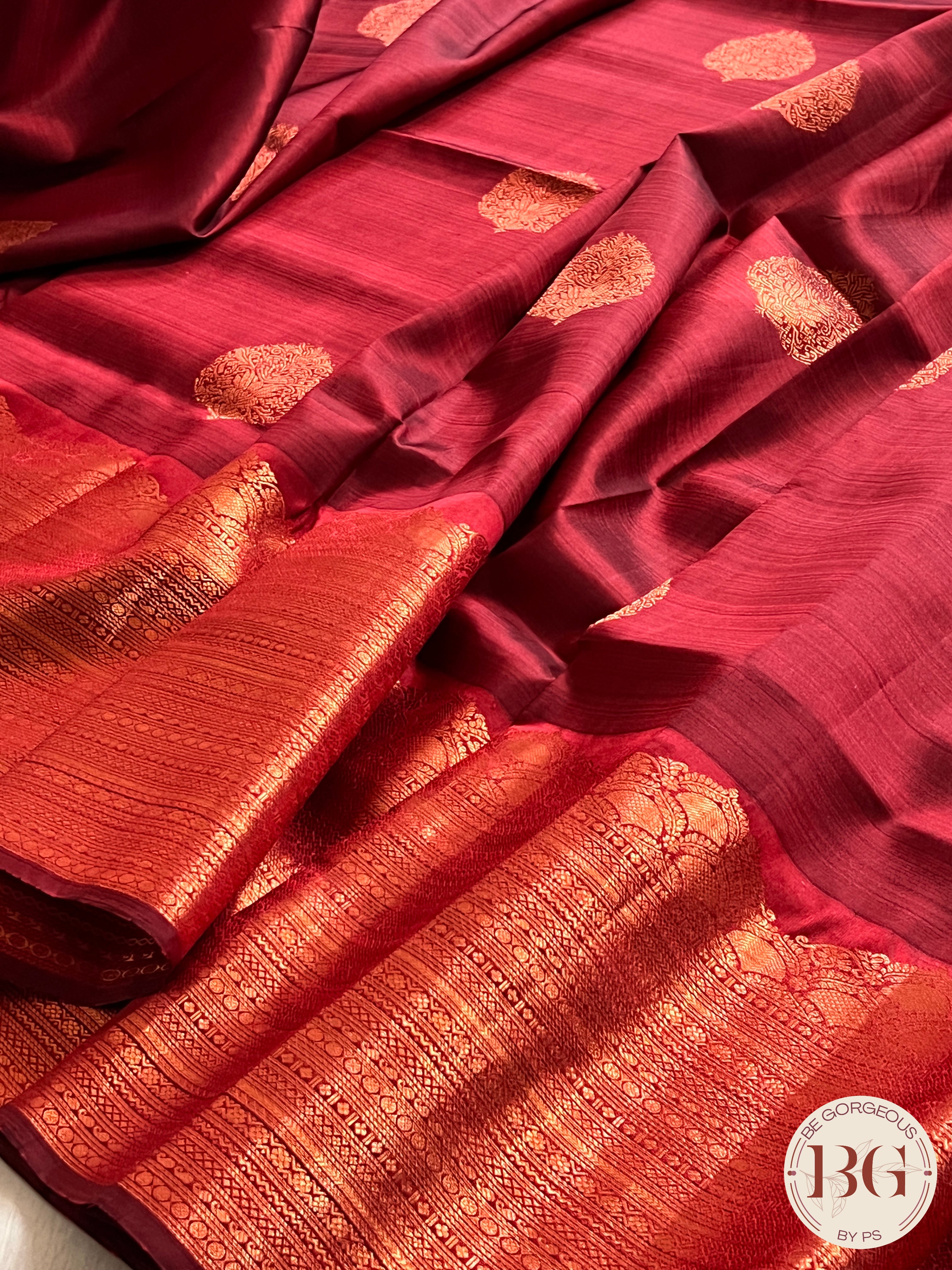 KANJEEVARAM PURE SILK KANJEEVARAM MAROON SA-KAN-PUR-MA405