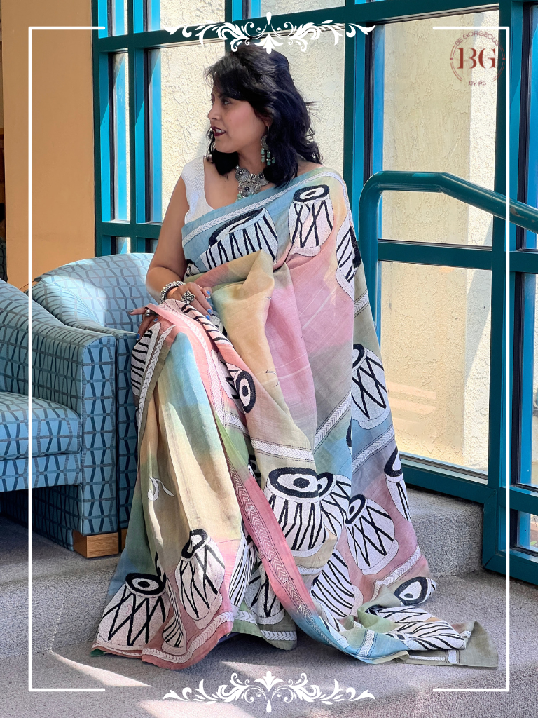 Kantha on bangalore silk