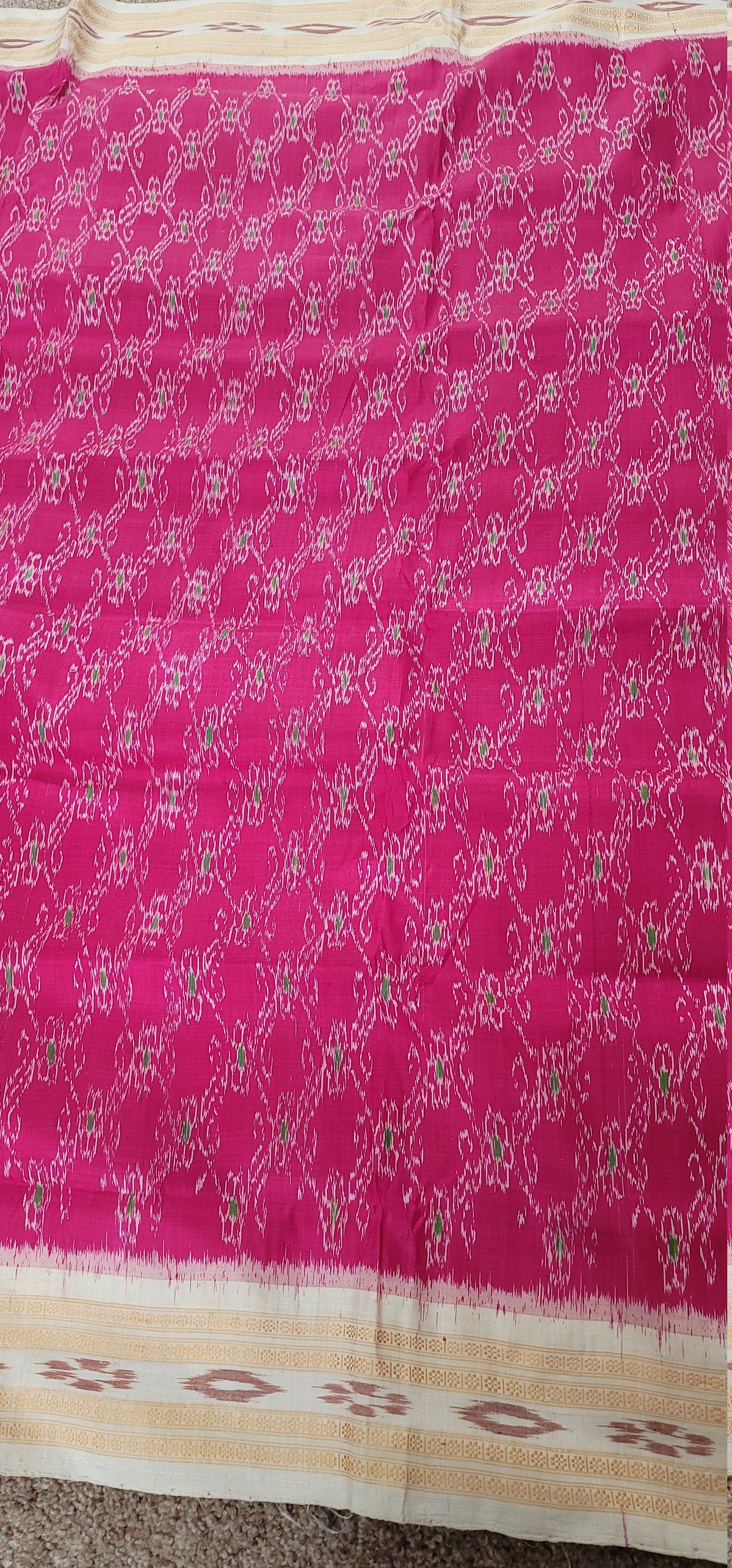 Khandua silk ikkhat pure  handloom saree