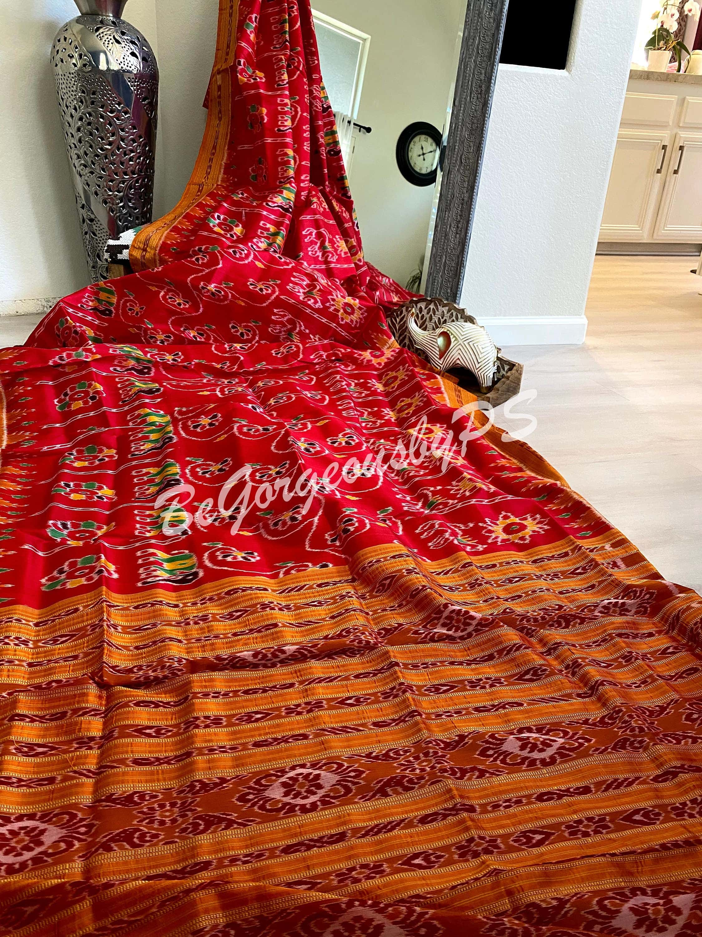 Khandua odisha pure mulberry silk saree