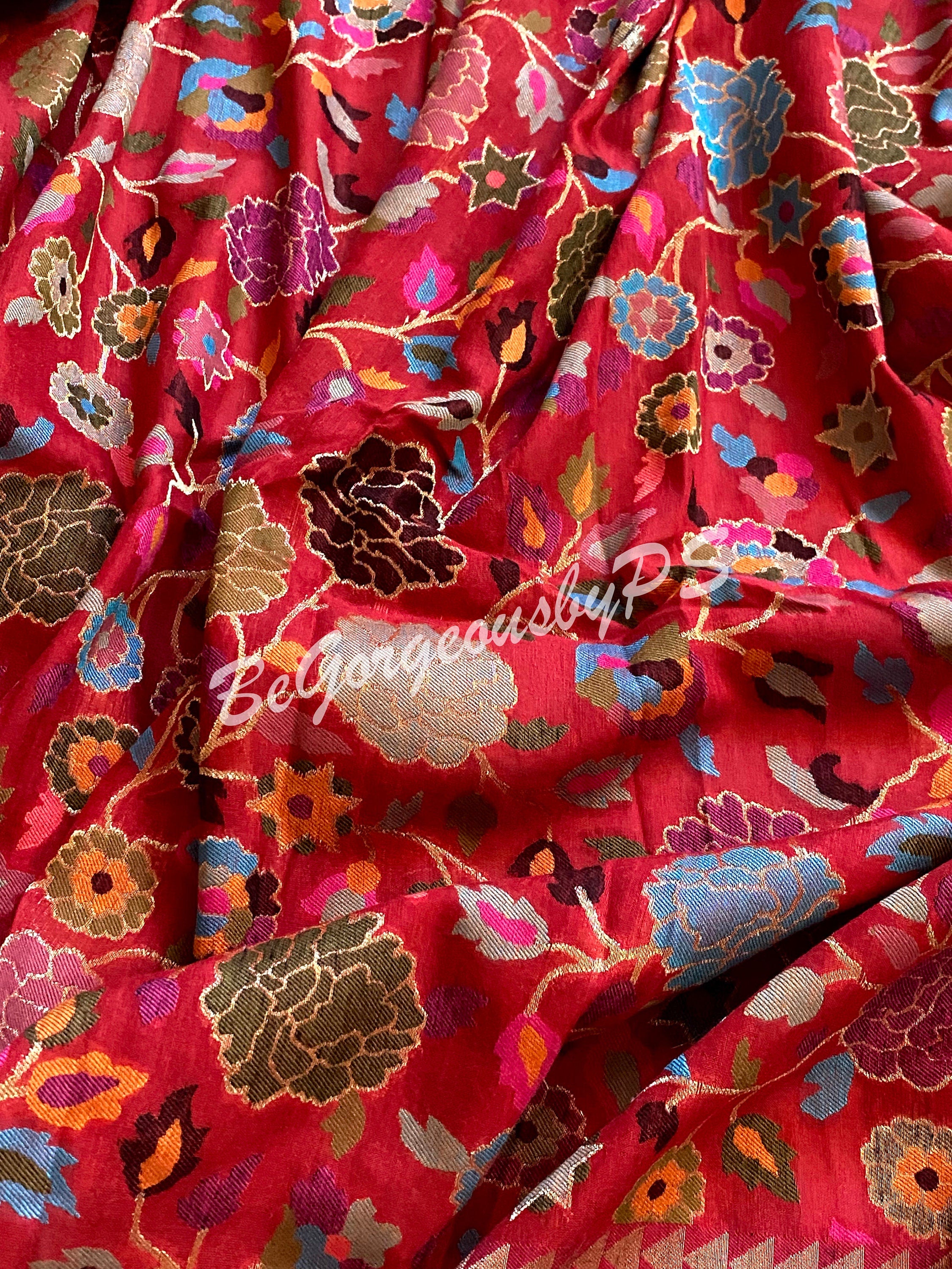 Kani Silk pure pashmina saree